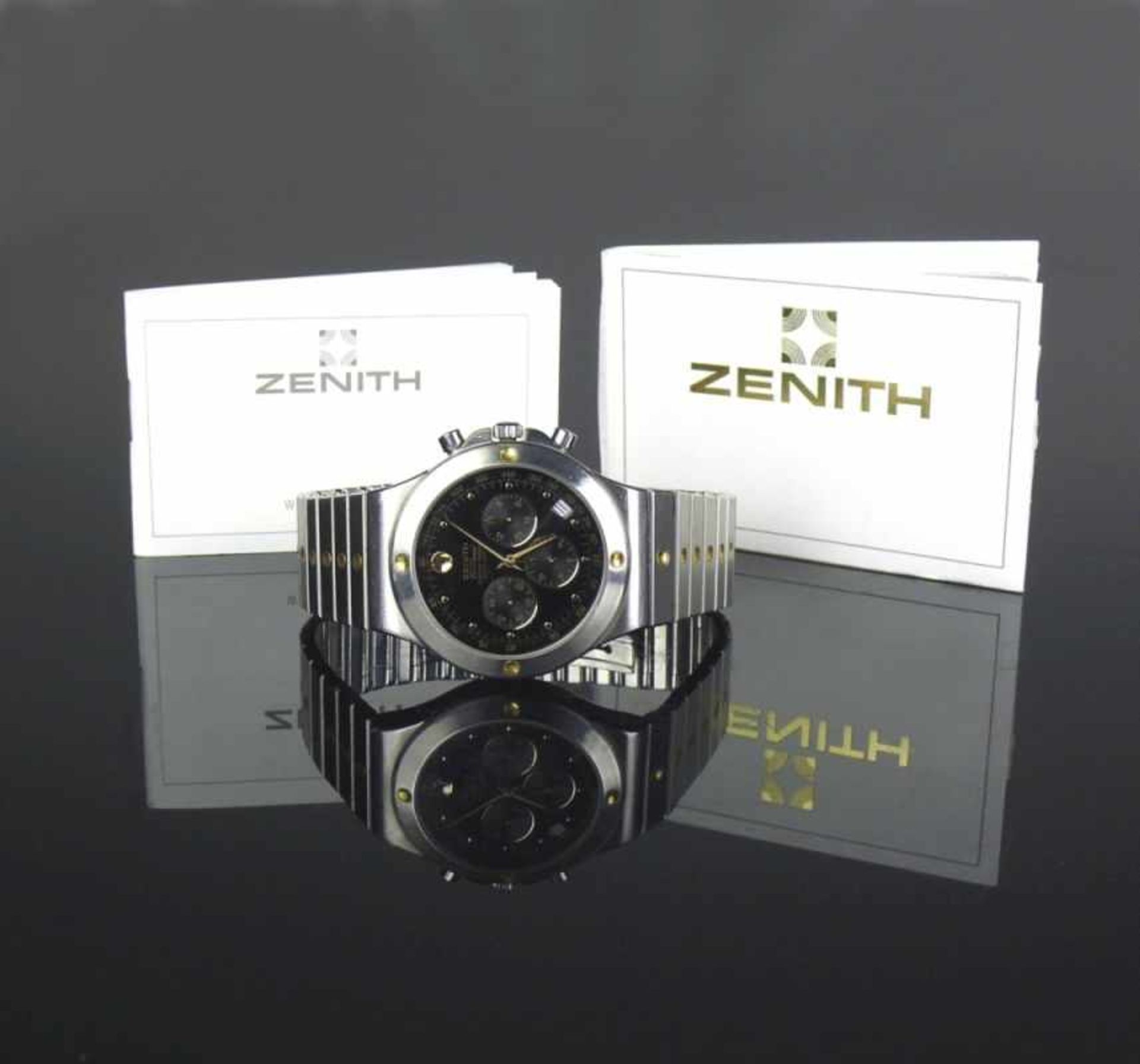 ZENITH-Pacific El Primero Chronograph (1990) Automatik; Stahl/Stahl; Kaliber 400; Saphirglas; - Bild 7 aus 7