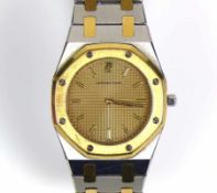 AUDEMARS PIGUET-Armbanduhr (ca. 1990) ROYAL OAK; Quarz; Ref.-Nr. 1753; Stahl/Gold-Gehäuse und