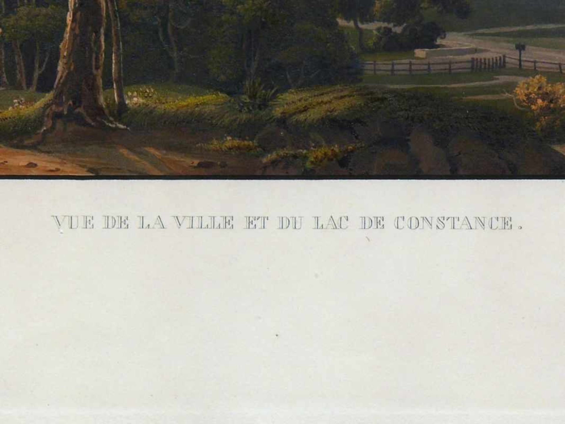 Constance (um 1831) "Vue de la Ville et du Lac de Constance"; Gesamtansicht von Nordwesten ( - Bild 5 aus 6