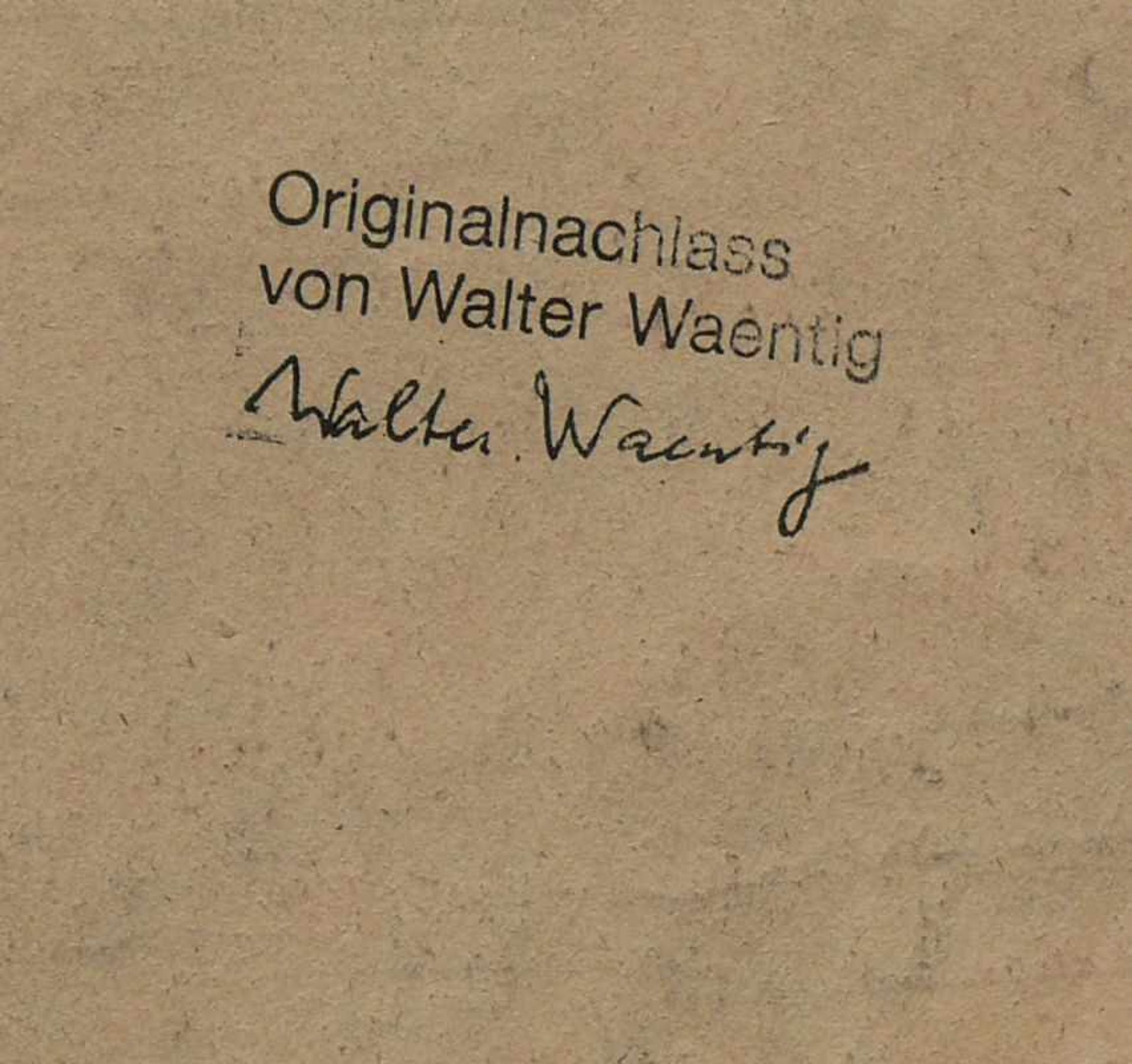 Waentig, Walter (1881 Zittau - 1962 Gaienhofen) "Unterseelandschaft"; Blick oberhalb von Horn auf - Image 4 of 4