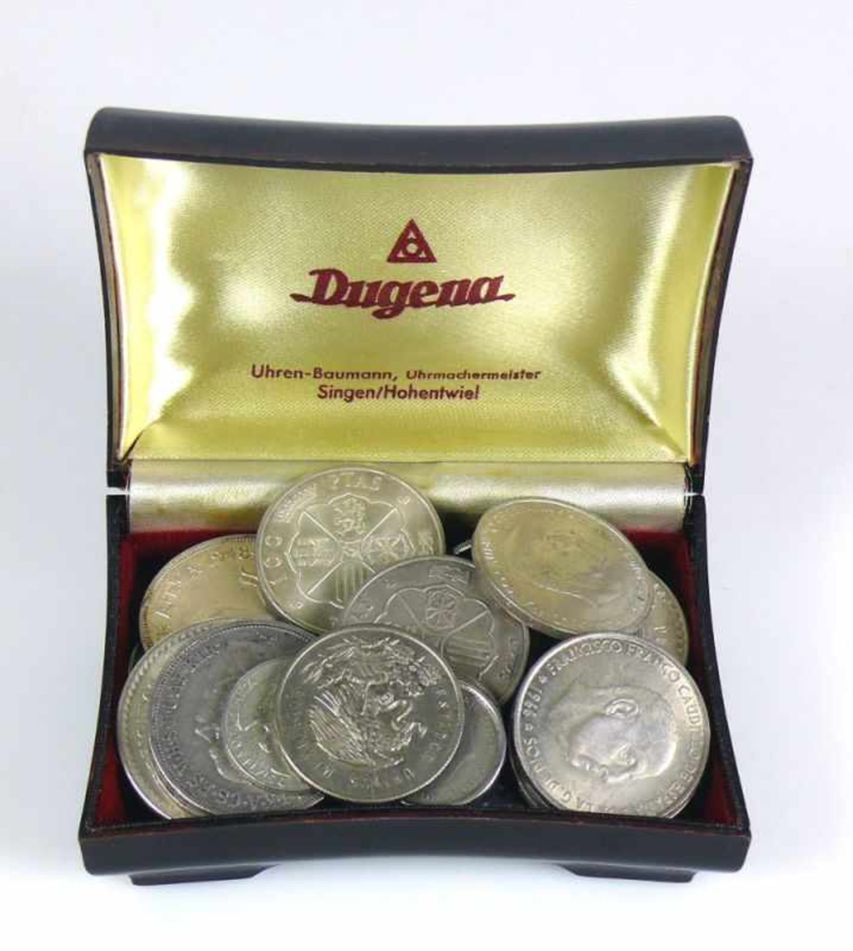 Konvolut Silbermünzen div. Nationen; 34 Stück; zus. 555g