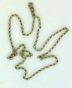 Halskette 14ct GG; Gliederform; L: 75 cm; 17g