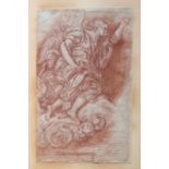 Sustris, Friedrich (attr., um 1540 Italien - 1599 München) "Erzengel Gabriel" auf einer Wolke