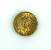 Goldmünze 20 MARK DEUTSCHES REICH 1894; A WILHELM II PREUSSEN; D: 22,5 mm; 7,95g; ss