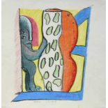 Antes, Horst (1936 Heppenheim) "Komposition"; Farblithographie; sign., num. 17/100 und in der Platte