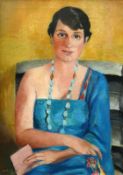 Szadurska, Kasia von (1876 Moskau - 1942 Meersburg/Überlingen) "Damen-Halbportrait" der Frau