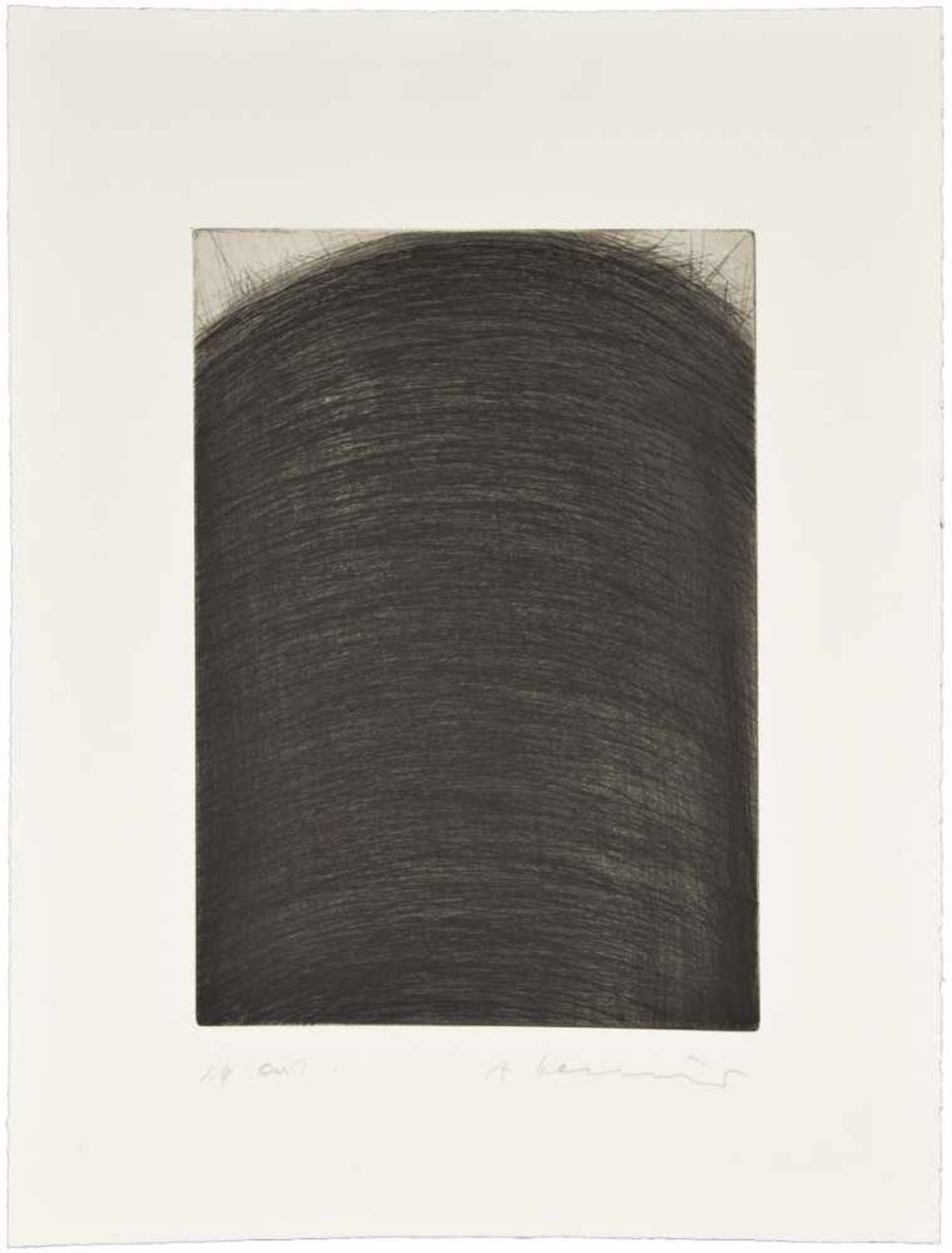 ARNULF RAINER (1929 BADEN) o.T. (3. Blatt der Mappe "Vier"), 1963/66 Originalkaltnadelradierung