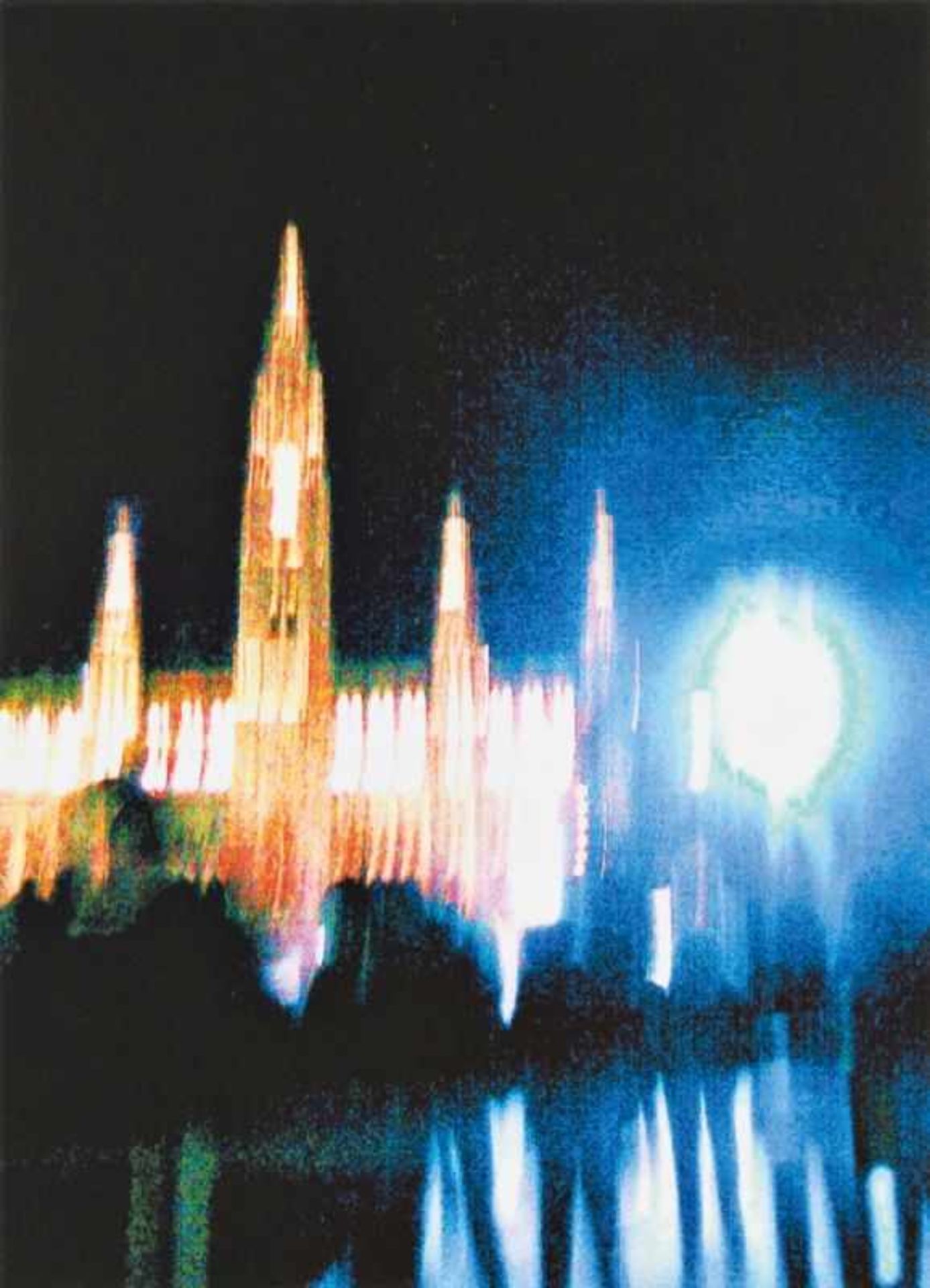 KITTY KINO (1948 WIEN) RATHAUS/EISTRAUM, 2013 Fotografie aus der Serie KUNST-STADT-NACHT, 60 x 84 cm