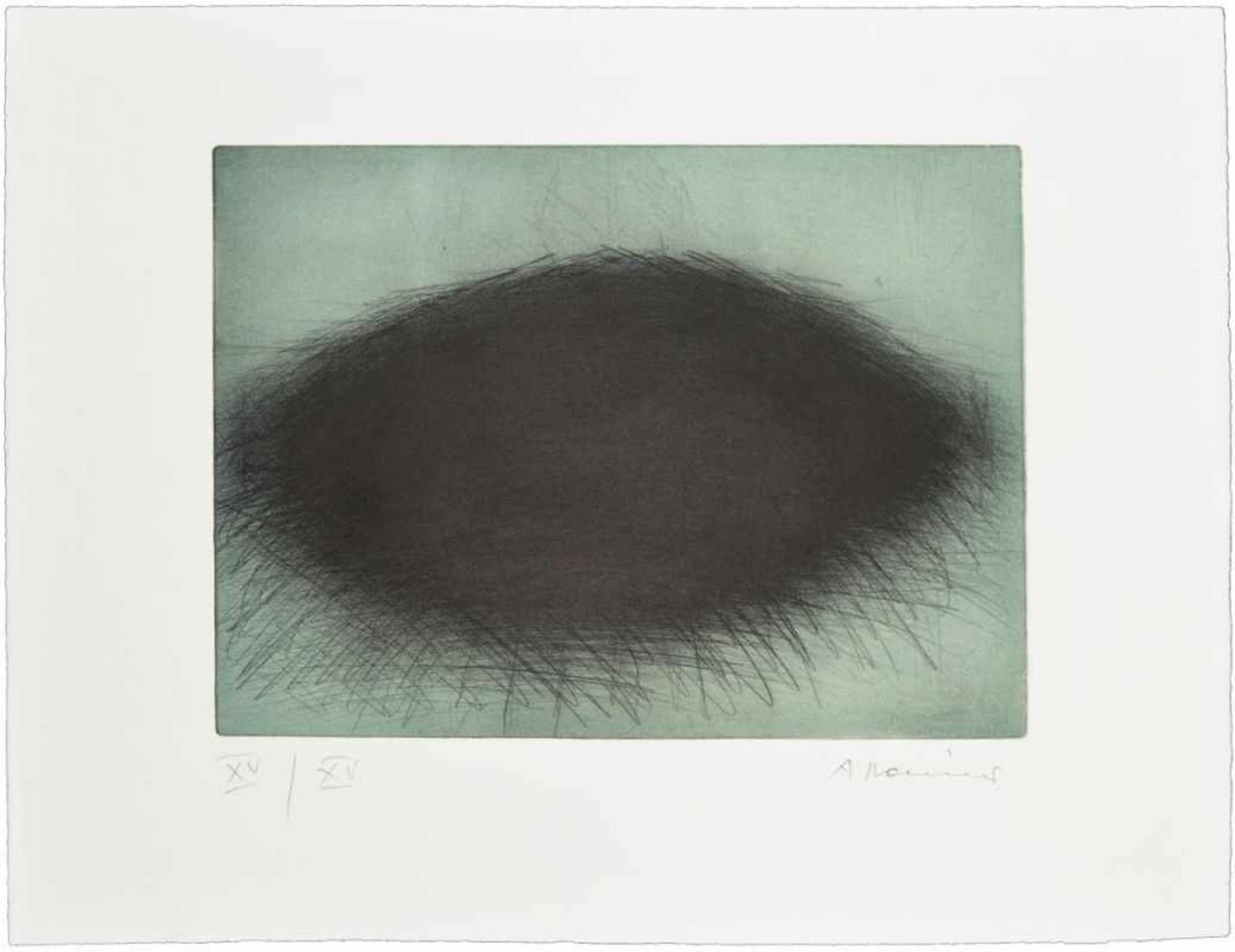 ARNULF RAINER (1929 BADEN) BISAMBERG, 1970 Originalkaltnadelradierung auf Zink mit unterdruckter