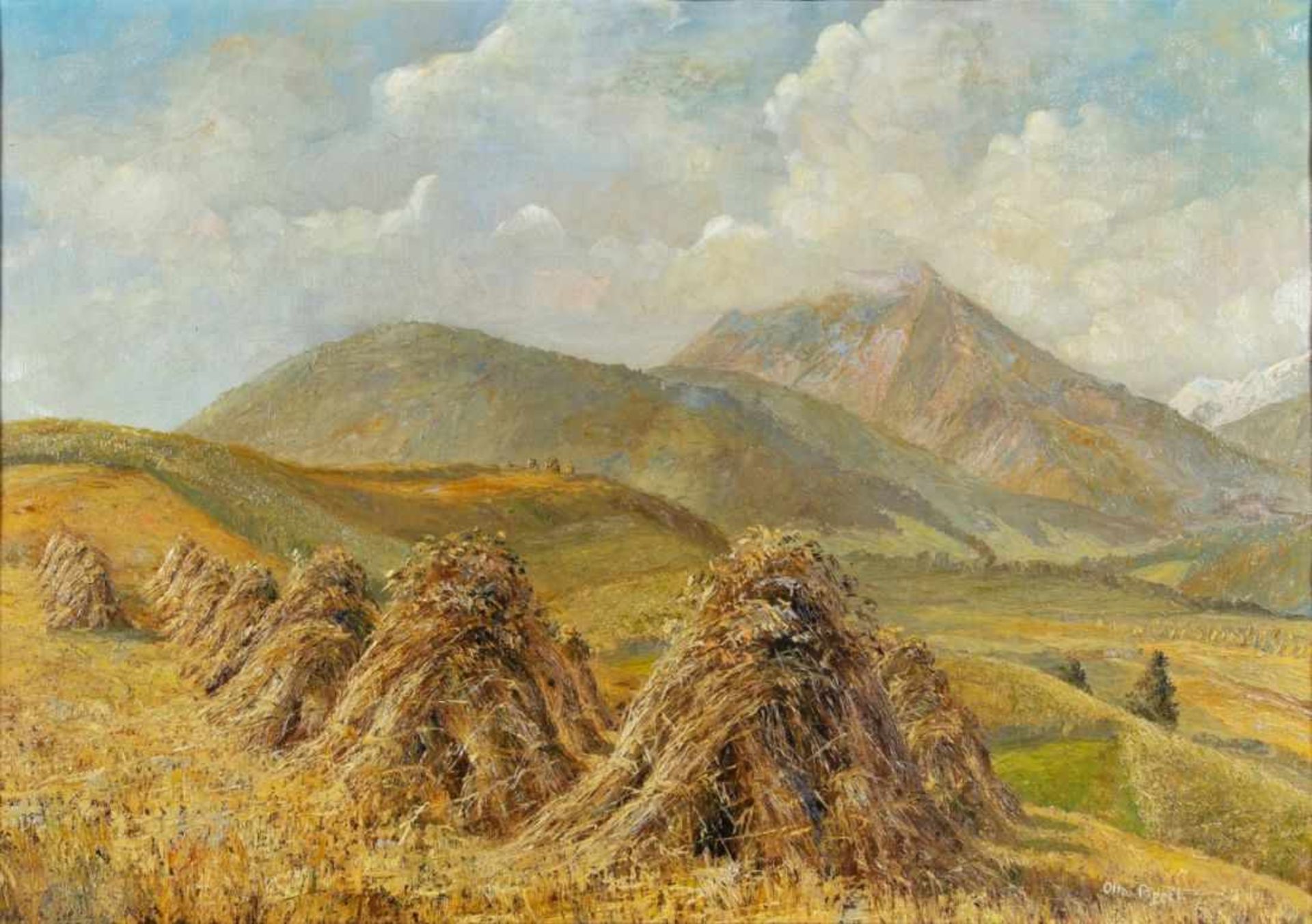 OTTO EDUARD PIPPEL(1878 LODZ - 1960 MÜNCHEN)Landschaft im SpätsommerÖl auf Leinwand, 70 x 100