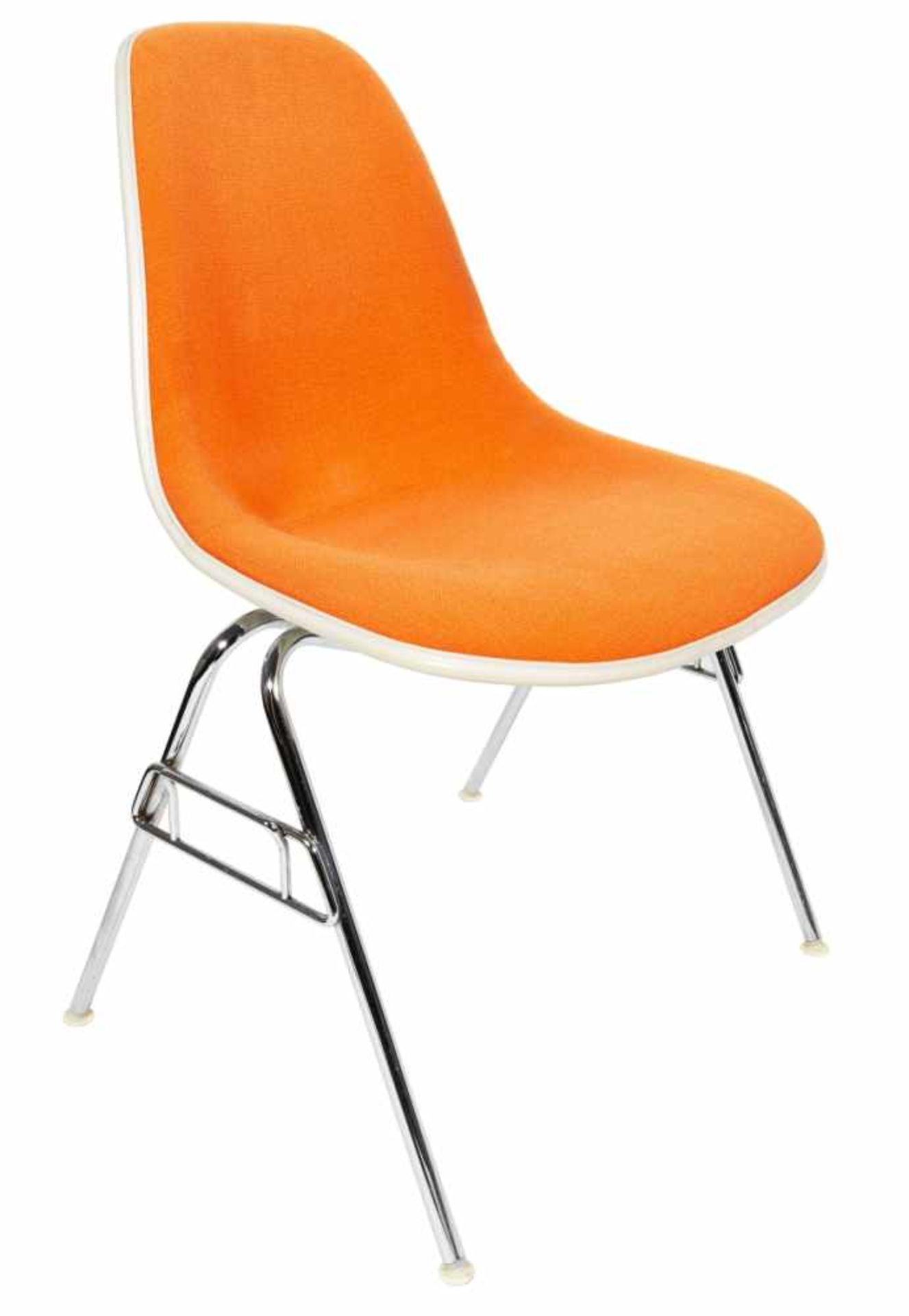 VINTAGE SCHALENSTÜHLEDEUTSCHLAND, 1950ER JAHRE6 STÜCK (drei braune und drei orangefarbene)Design: