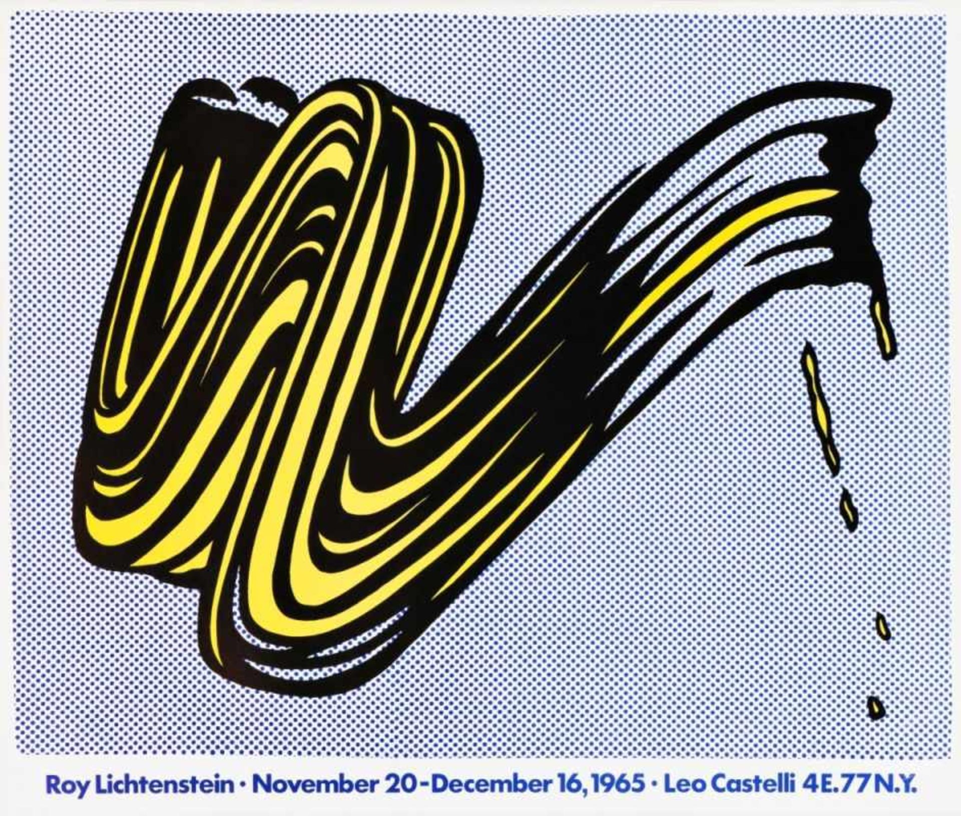 ROY LICHTENSTEIN(1923 NEW YORK - 1997 NEW YORK)BRUSHSTROKE, 1965Offsetlithografie auf Karton (