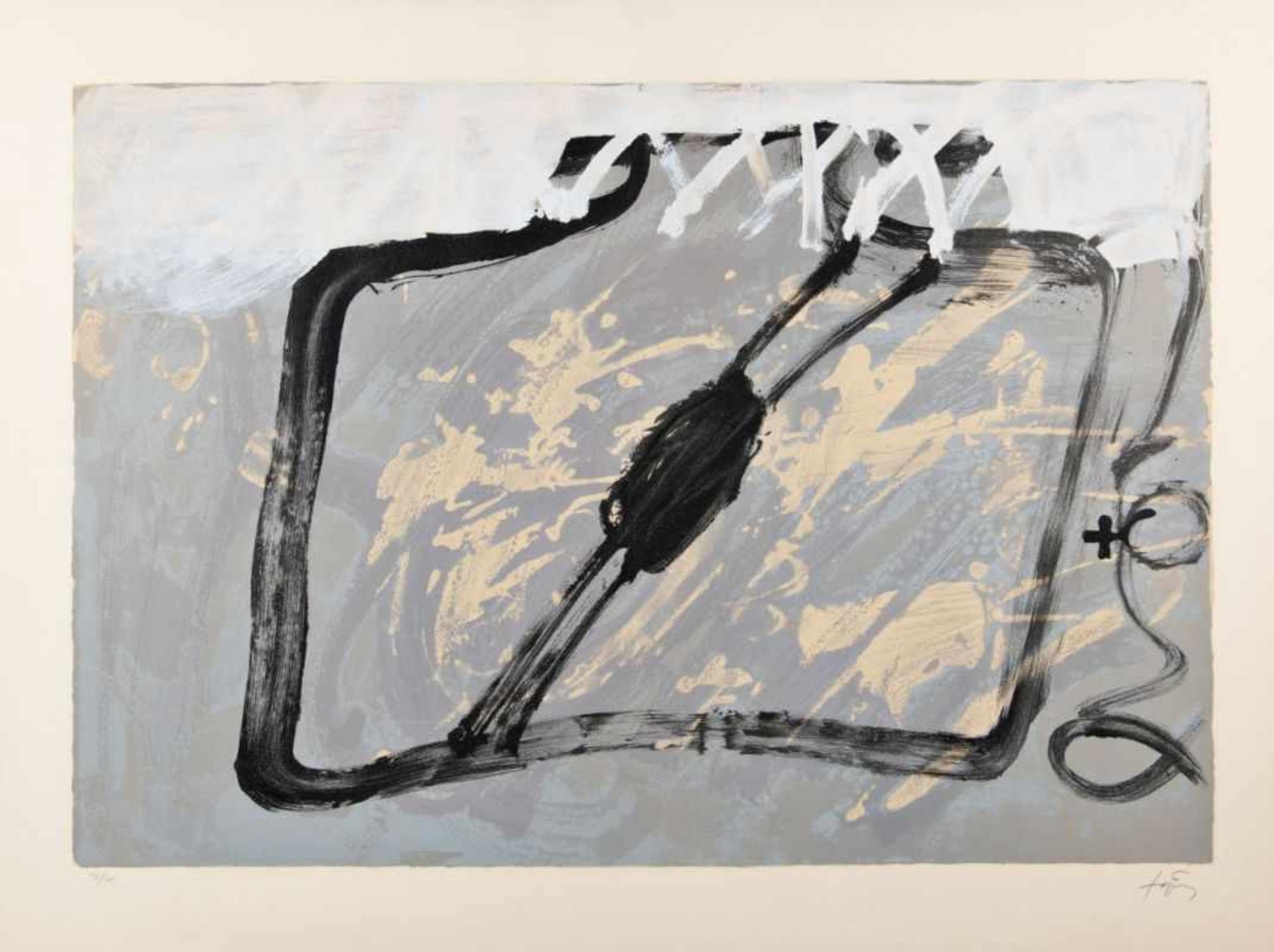 ANTONI TAPIES(1923 BARCELONA - 2012 BARCELONA)LE BOCAL, 1980Farblithografie auf Arches,