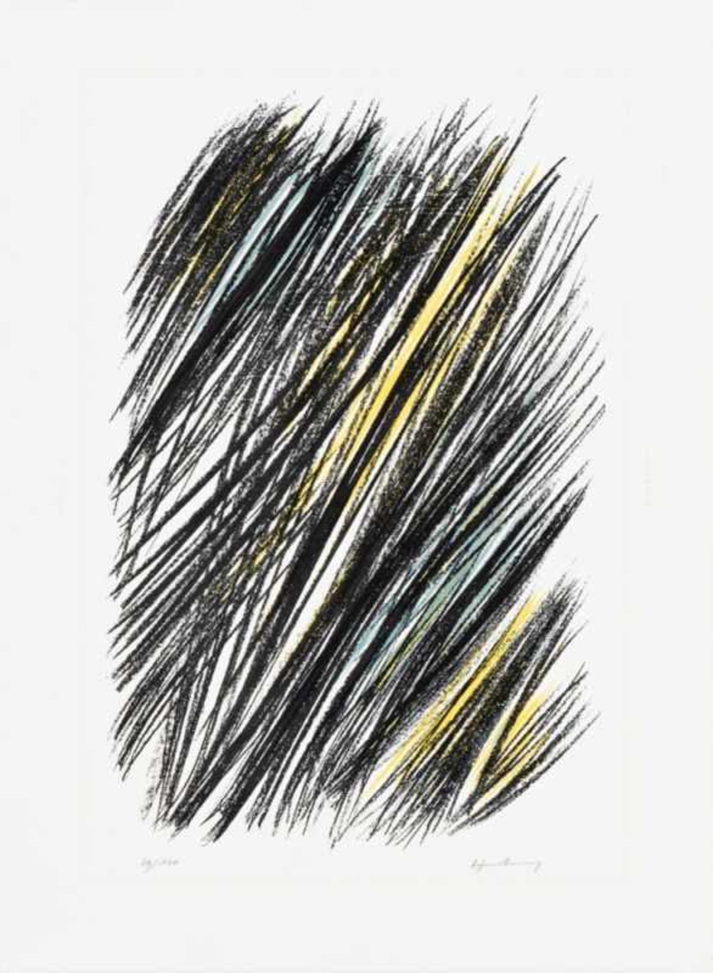 HANS HARTUNG(1904 LEIPZIG - 1989 ANTIBES)o. T.Farblithografie auf Bütten, Blattgröße: 63 x 46