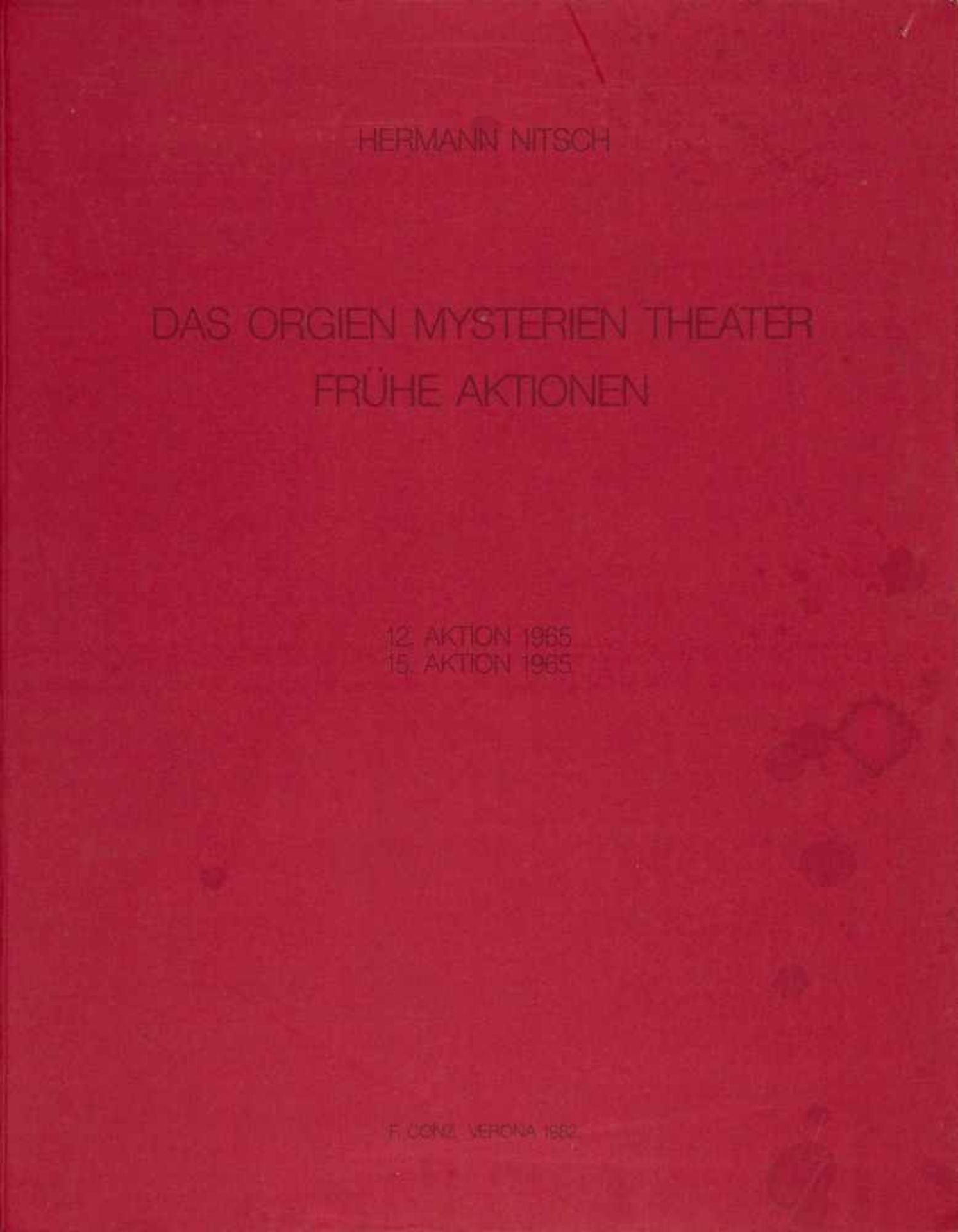 HERMANN NITSCH(1938 WIEN)ORGIEN MYSTERIEN THEATERFRÜHE AKTIONEN 1965/1982Mappenwerk komplett, 12.