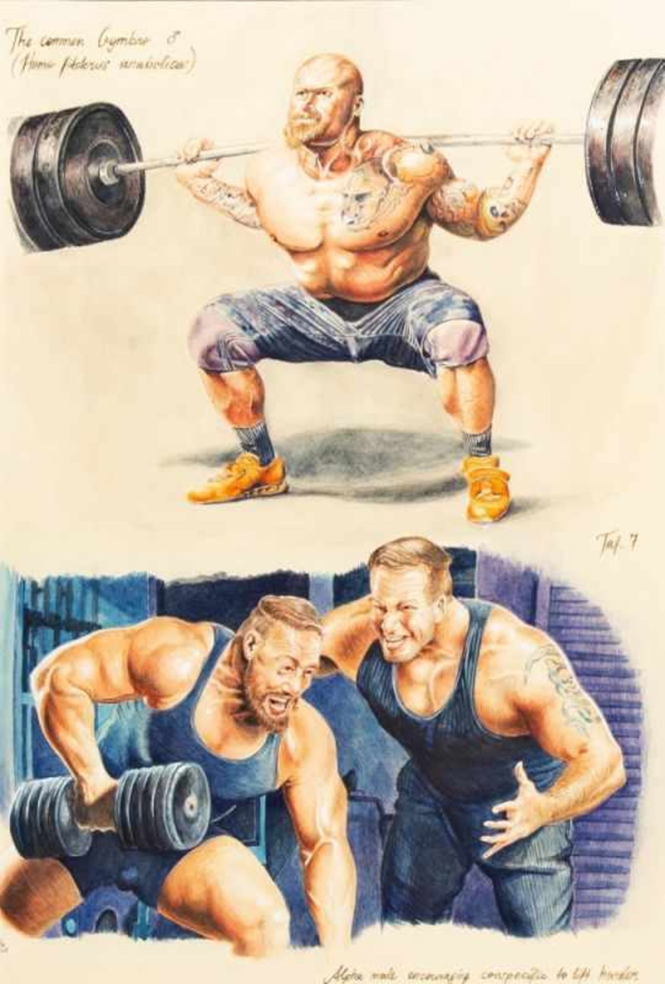 FLORIAN WEISS(1985 WIEN)THE COMMON GYMBRO, 2018Gouache auf Papier, 48 x 32 cm,