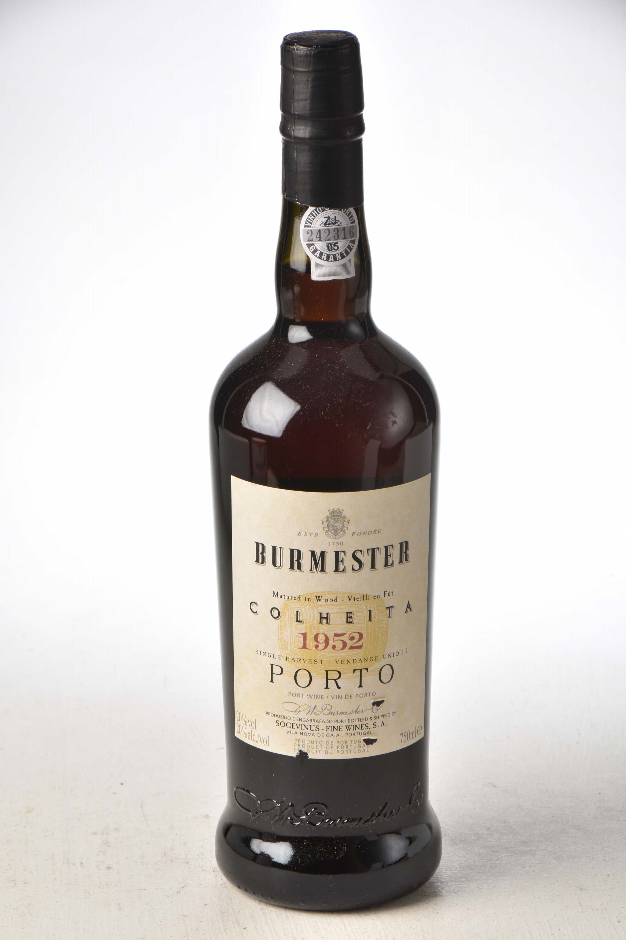 Burmester Colheita 1952 Vintage Port 1 bt