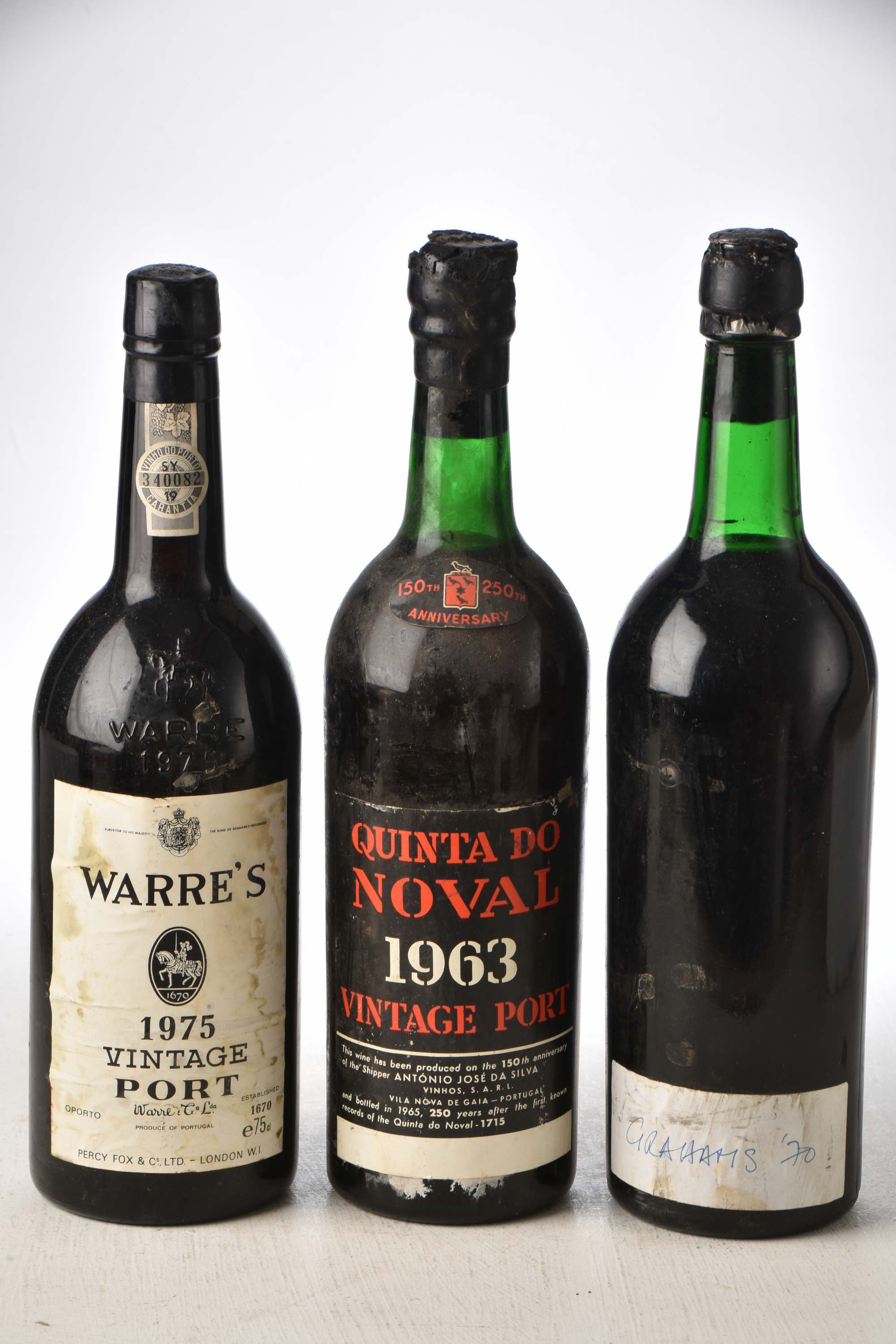 Quinta da Noval 1963 Grahams1970 Warres 1975