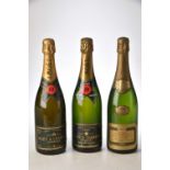 Champagne Moet 1985 1 bt Moet 1988 1 bt Beaumet 1988 1 bt Above 3 bts