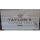 Taylors Vintage Port 2003 12 bts OWC