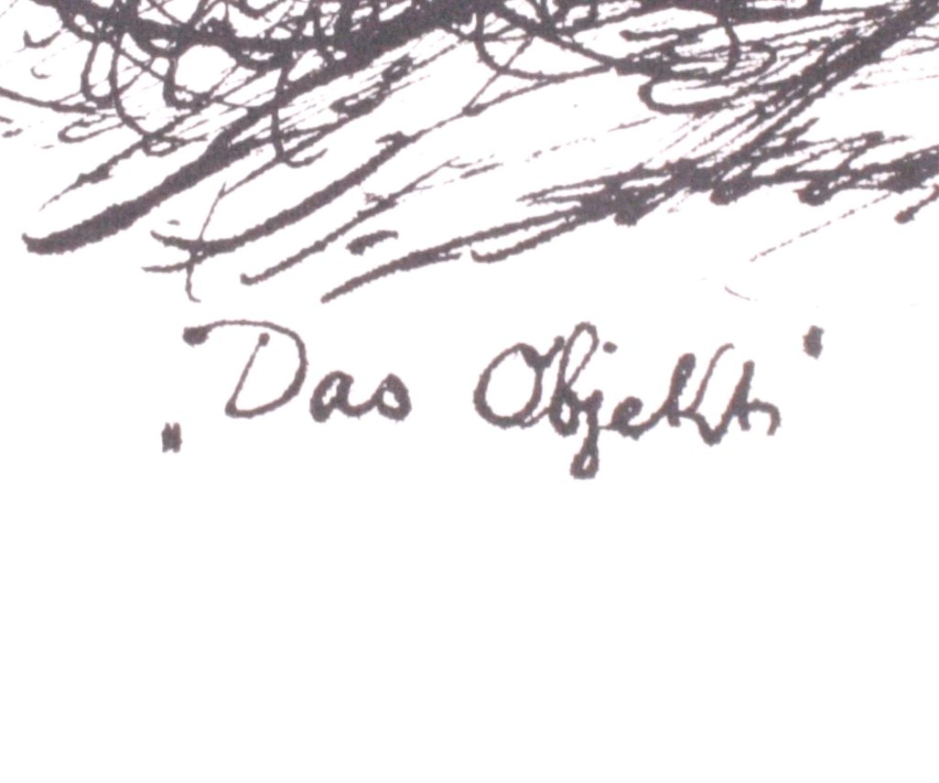 Rolf Hornecker ?-?, Das ObjektGrafik, unten rechts signiert, verso betitelt, ca. 50,5 x - Bild 2 aus 4
