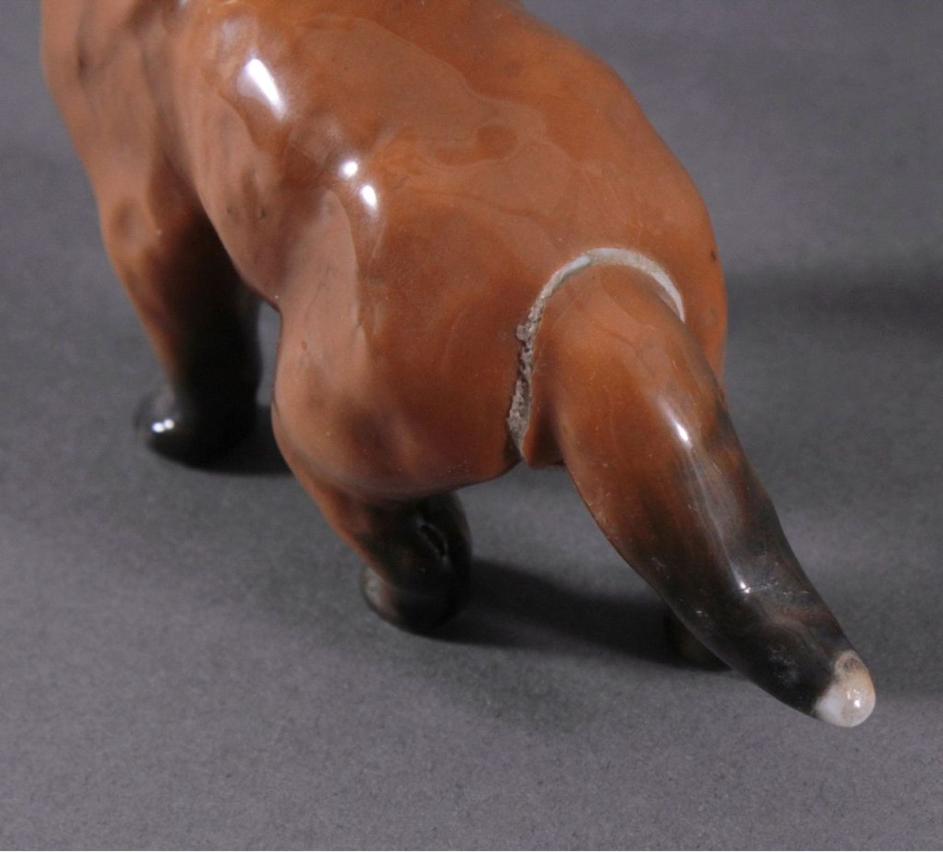 Rosenthal Tierplastiken, "Fuchs"Porzellan, naturalistische Unterglasurbemalung. FuchsgruppeEntwurf - Bild 3 aus 4