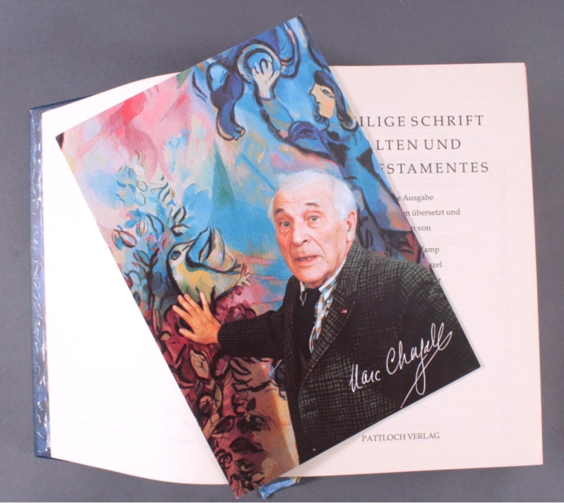 Die Bibel illustriert von Marc ChagallPattloch Verlag, 1990, Ledereinband mit Gold-,Blind- - Bild 2 aus 4