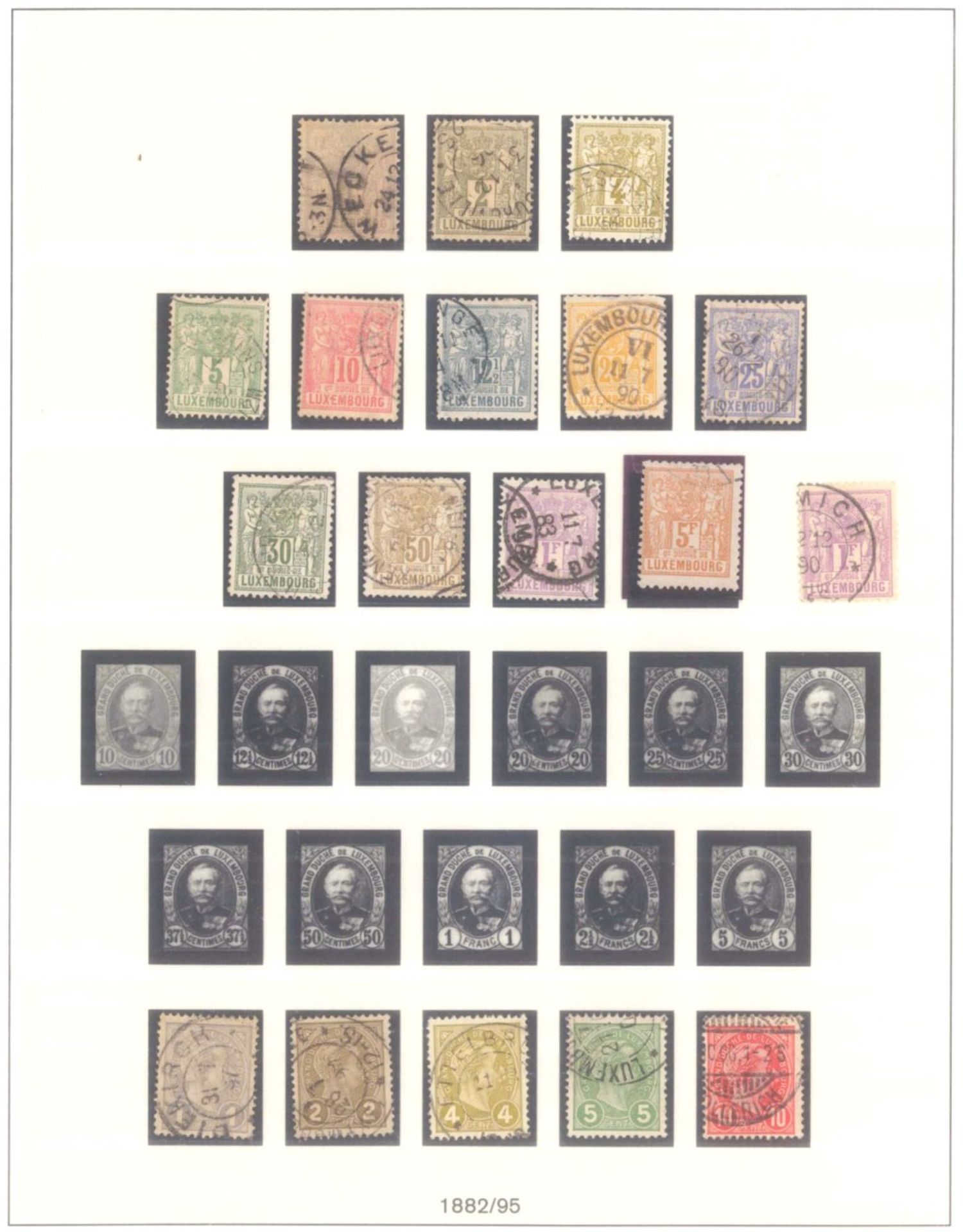 Sammlung Luxemburg 1852 bis 2005Teils gestempelte, teils postfrische Sammlung Luxemburg in - Bild 3 aus 4