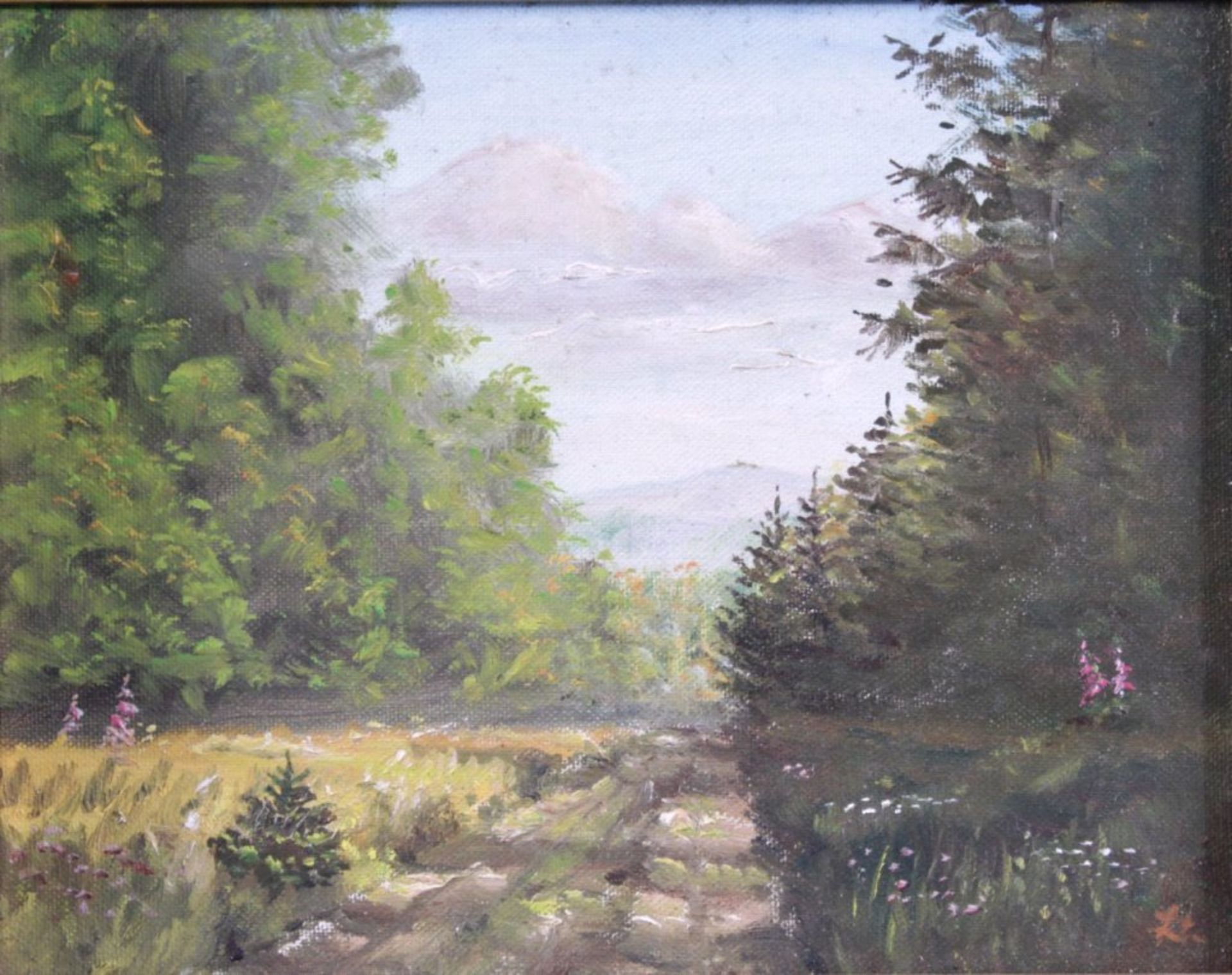 O. Liessmann ?-?, Sommerliche HarzlandschaftÖl auf Leinwand gemalt, unten rechts signiert, - Bild 2 aus 3