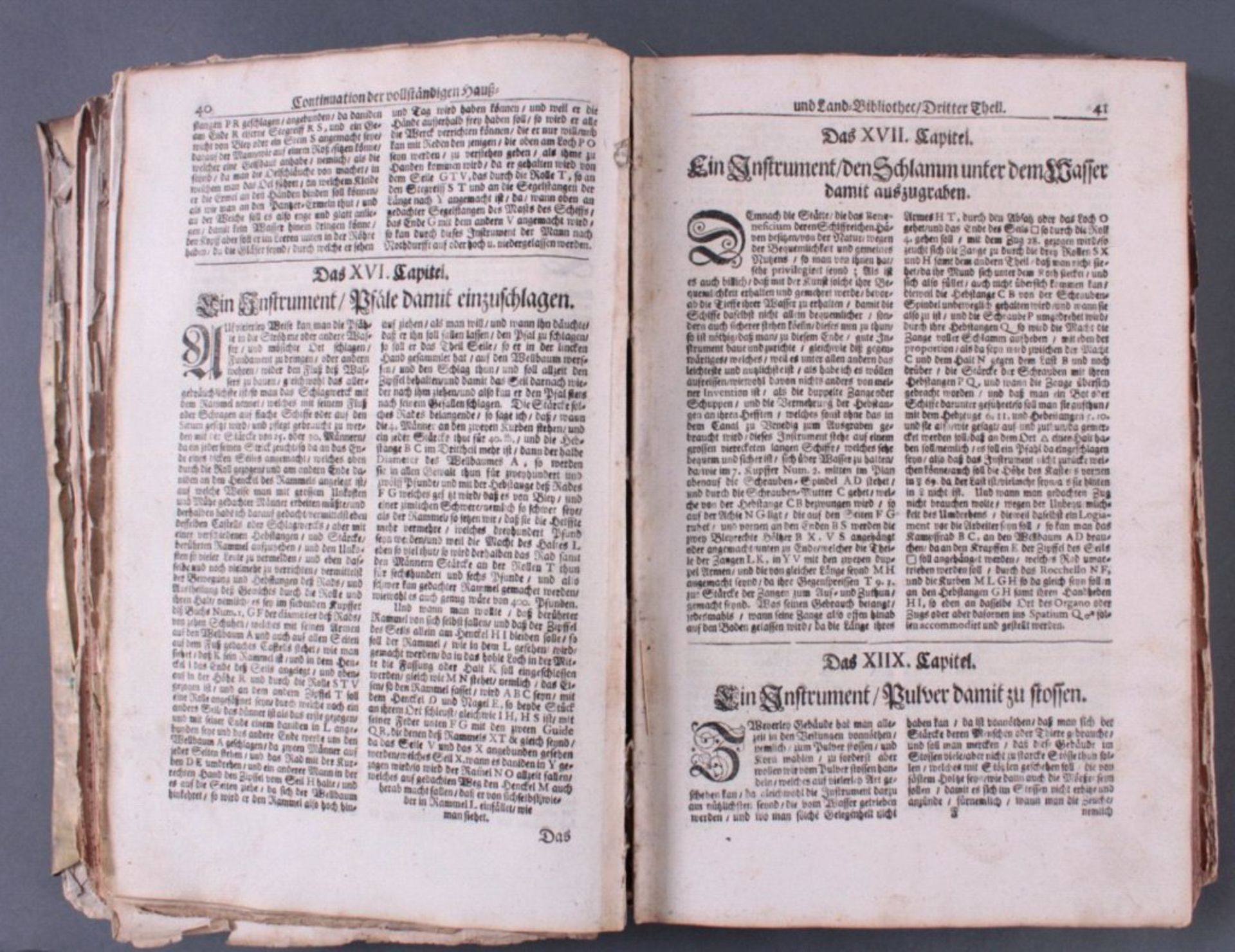 2 Bücher 17./18. Jahrhundert1x Der vollständigen Haus- und Land Bibliothek, dritterTeil, Andream - Image 3 of 5