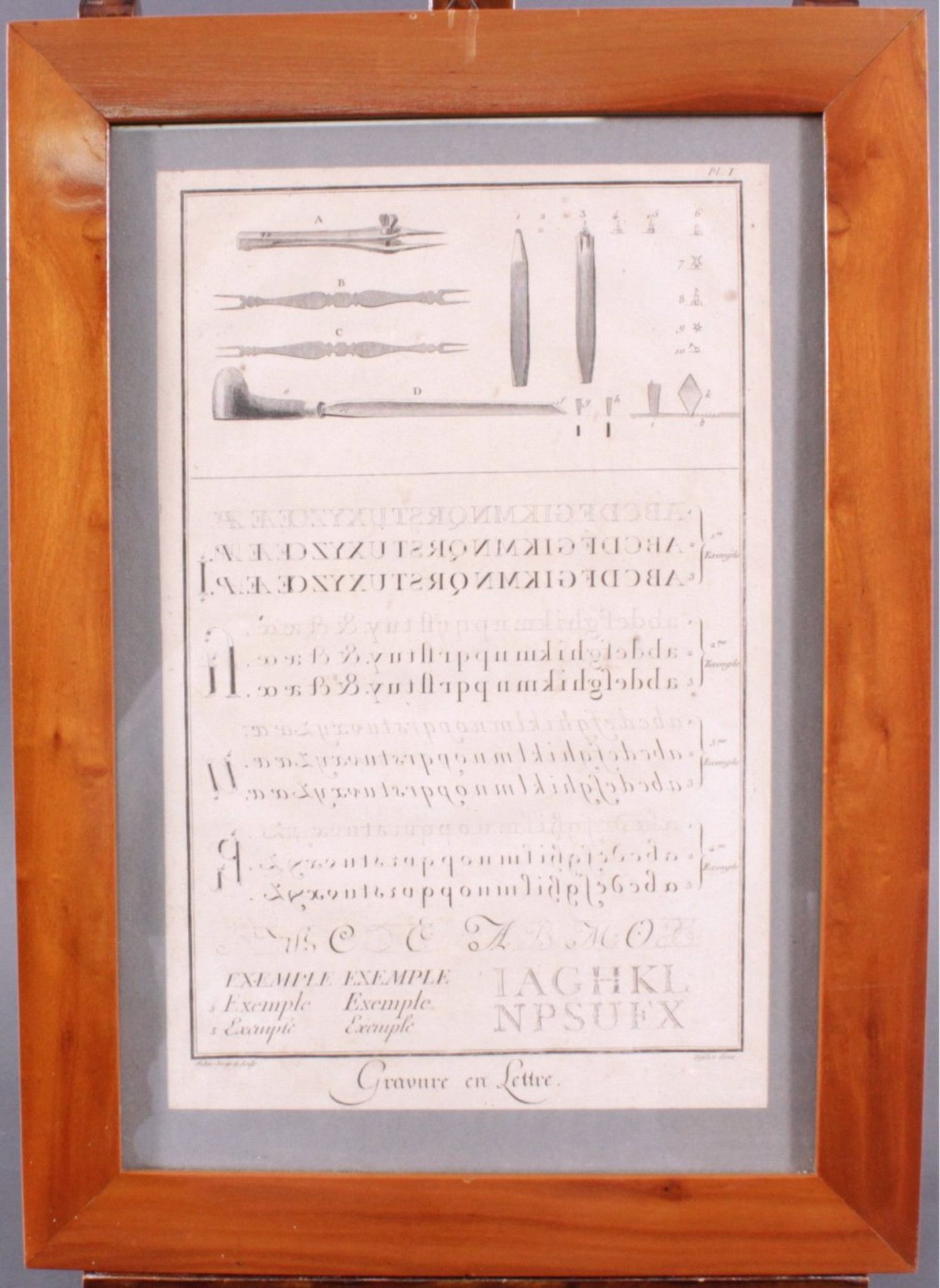 Kupferstich aus dem 18. Jh. von DefehrtGravure en Lettre, Blatt Nr. 1, ohne Beschädigung, - Bild 2 aus 2