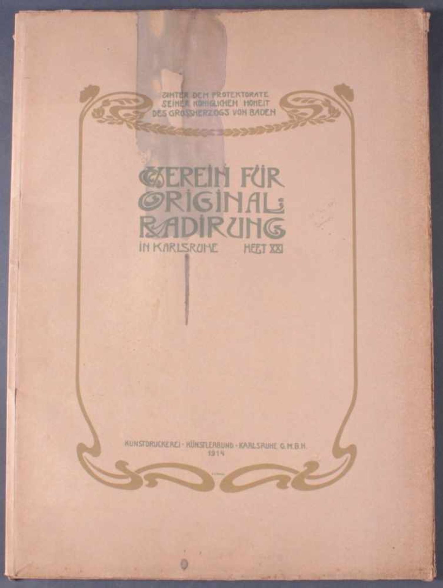 Verein für Original-Radierung Karlsruhe. Heft XXI, 1914Emil Rudolf Weiß gestaltete, für die jährlich