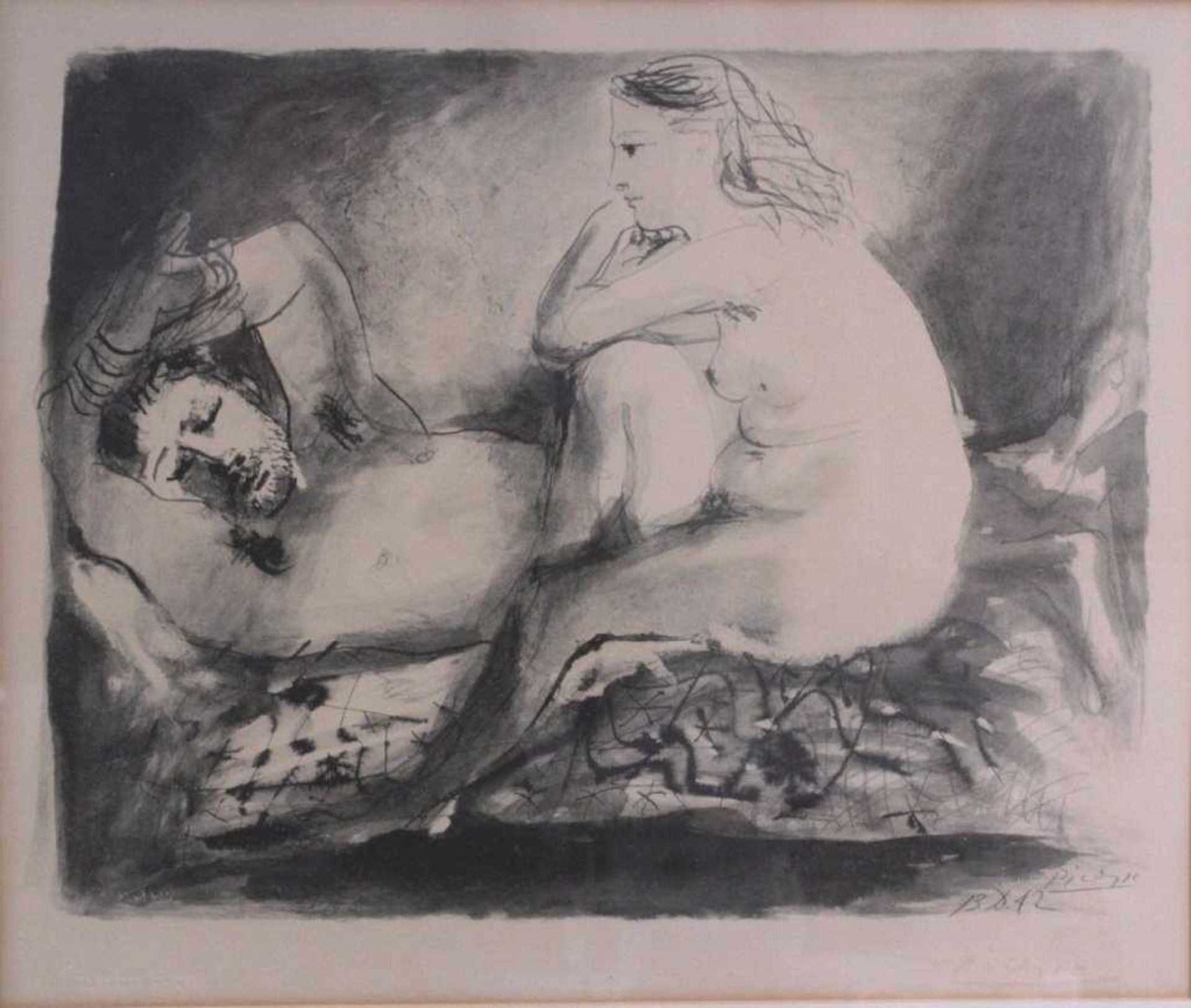 Pablo Picasso (1881 Málaga - Mougins 1973)Original Lithographie und Pochoir nach Picasso,