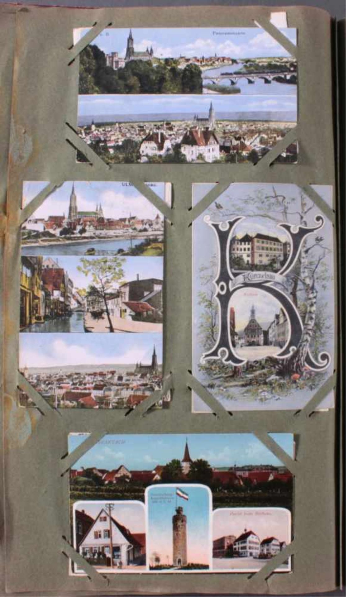 Gewachsenes Postkartenalbum mit über 300 KartenGewachsenes Album um den ersten Weltkrieg, dabei - Image 6 of 26