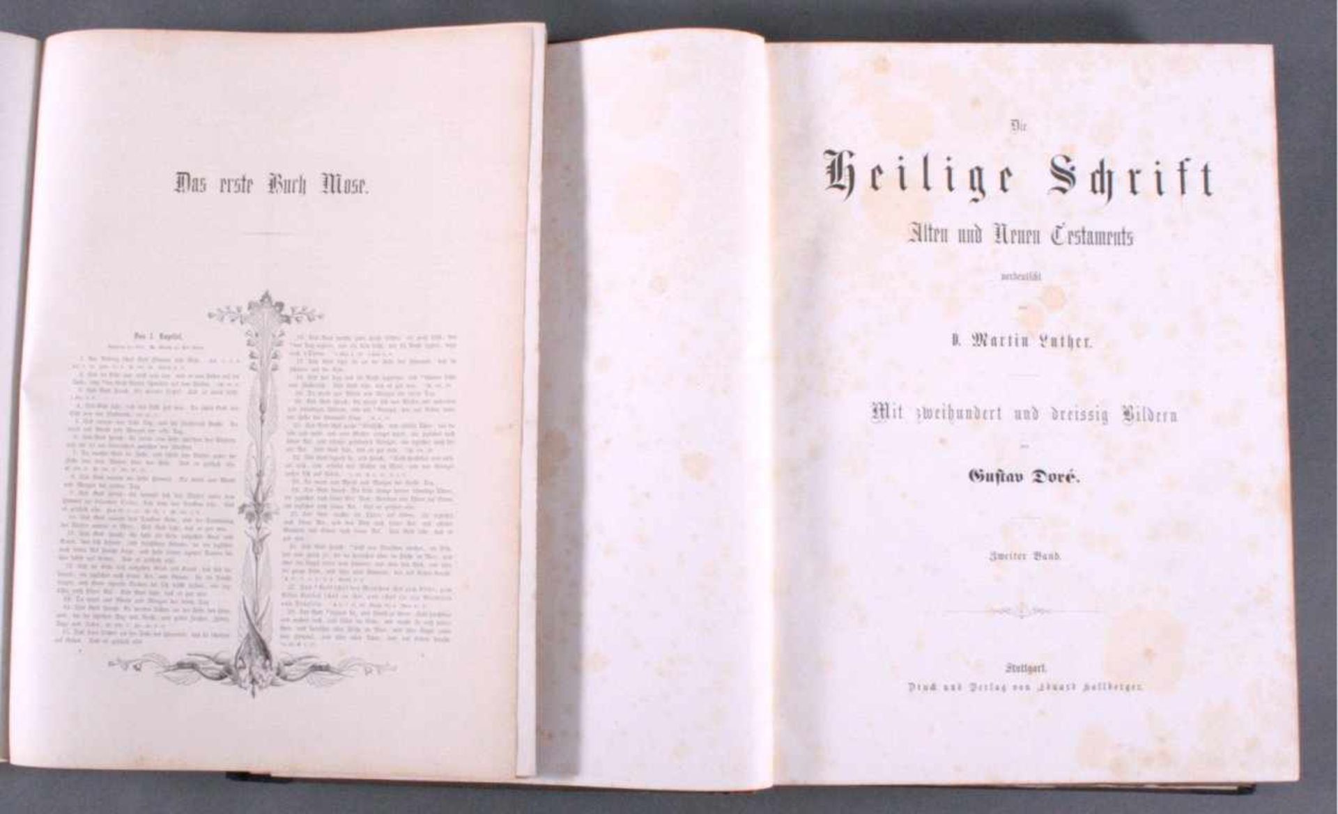 Doré - Bibel 2 Bände, wohl 1884Die Heilige Schrift Alten und Neuen Testaments verdeutschtvon D. - Bild 2 aus 5