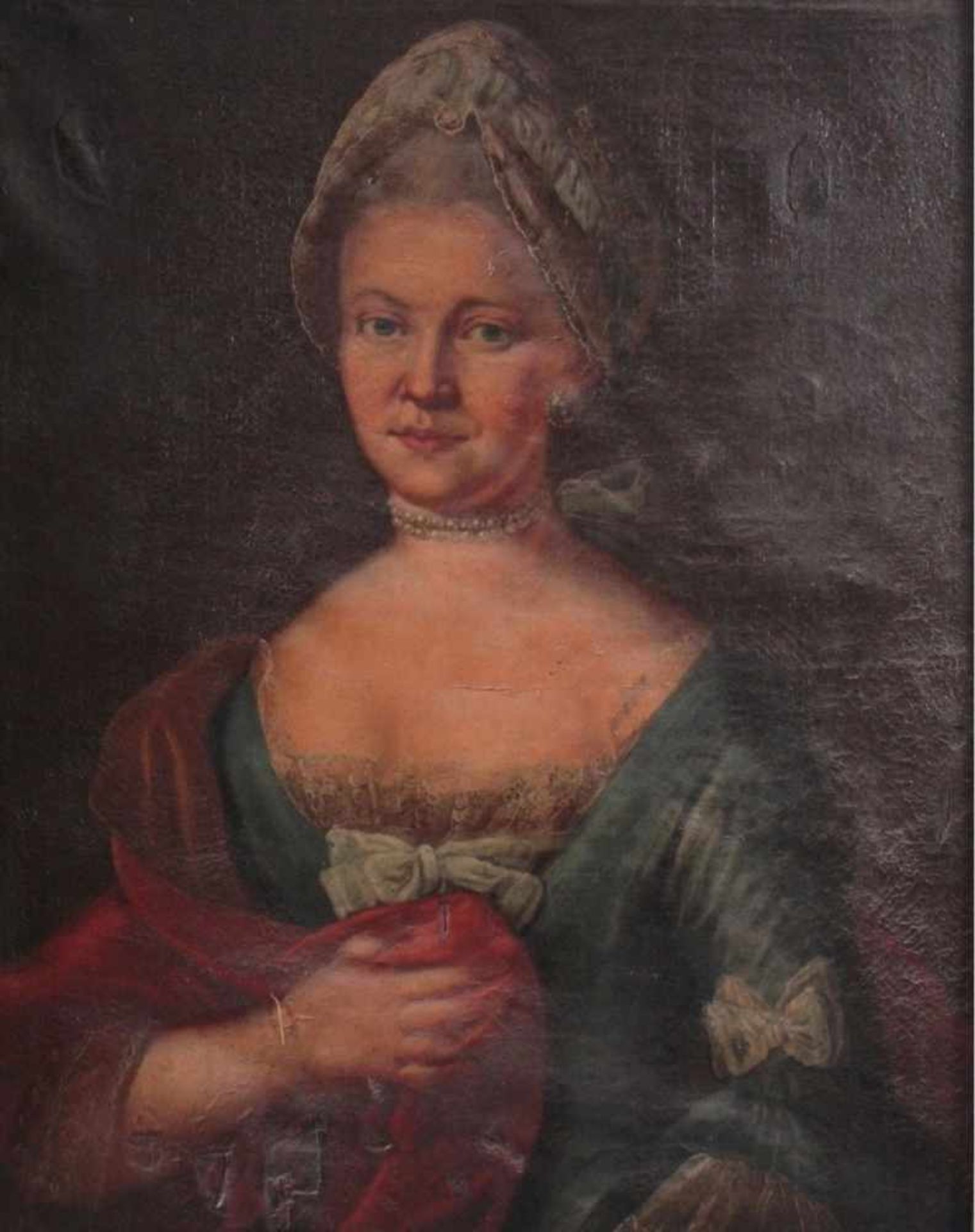 Philipp Heinrich Kisling (1713-1767)Baden-Durlacher Hofmaler. Öl/Lwd. Phillippina HenrietteHoyer ( - Image 2 of 9