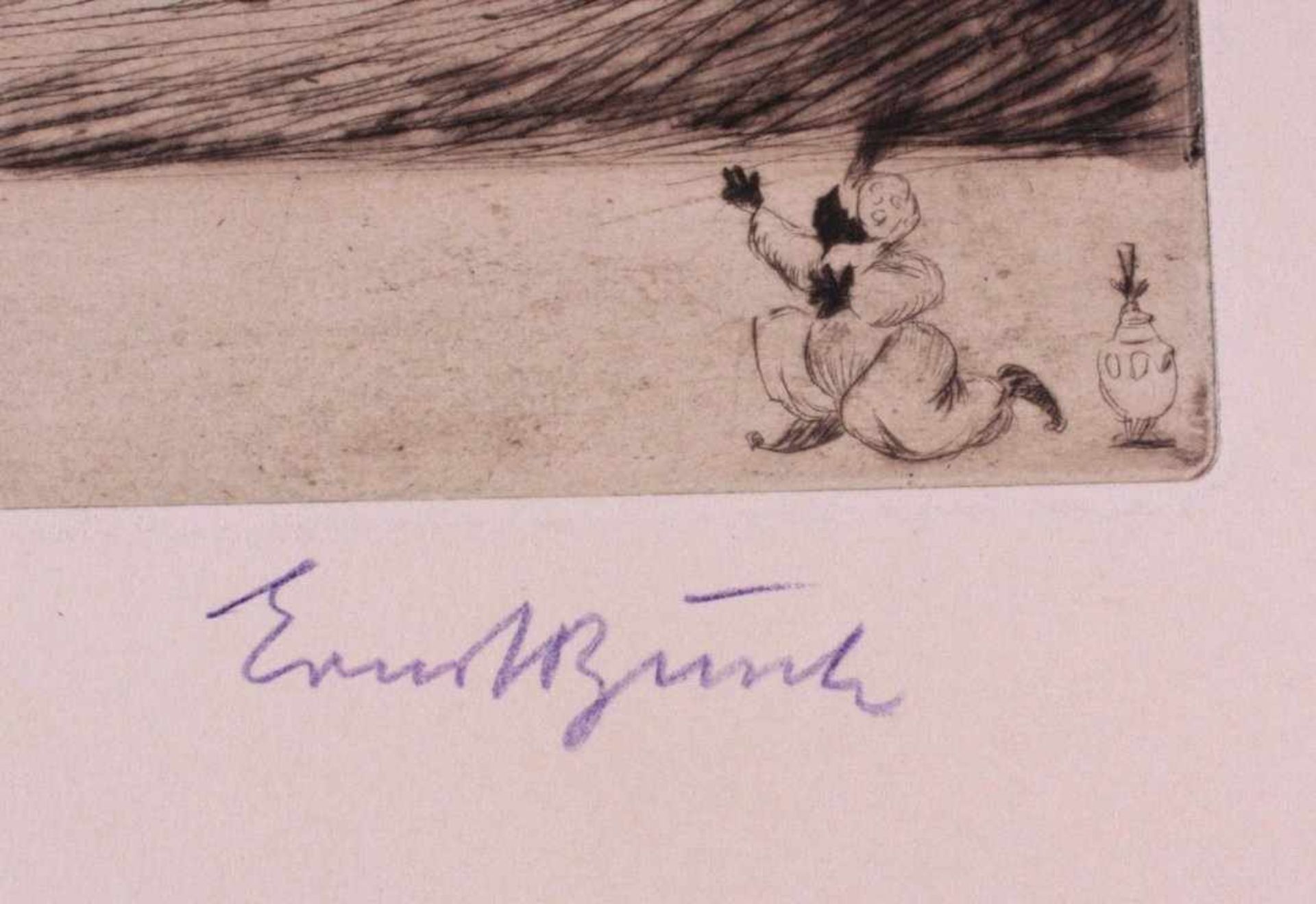 Ernst Busch, Rosen von IstanbulFarbradierung, unten rechts mit Bleistift signiert, versobetitelt und - Bild 3 aus 5
