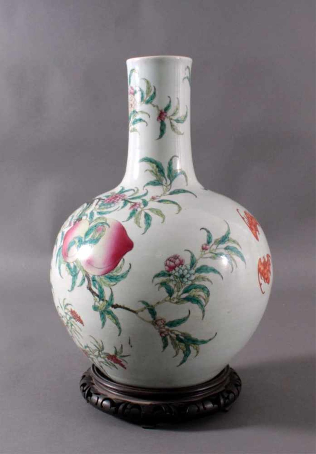 Chinesische Bodenvase Qing-Dynastie (1644 - 1912)Porzellan, Familie rose / Yangcai - mit opaken - Bild 5 aus 8