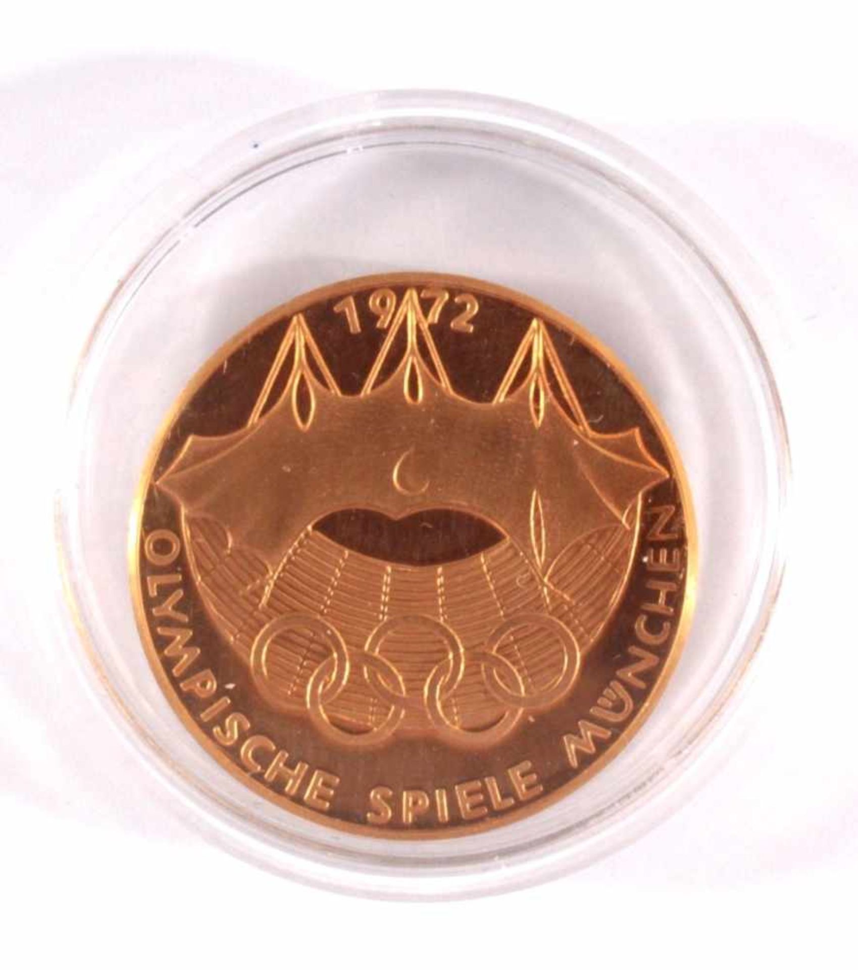 Goldmedaille Olympische Spiele München 1972986er Gold, ca. D-2,95 cm, 17,4 g