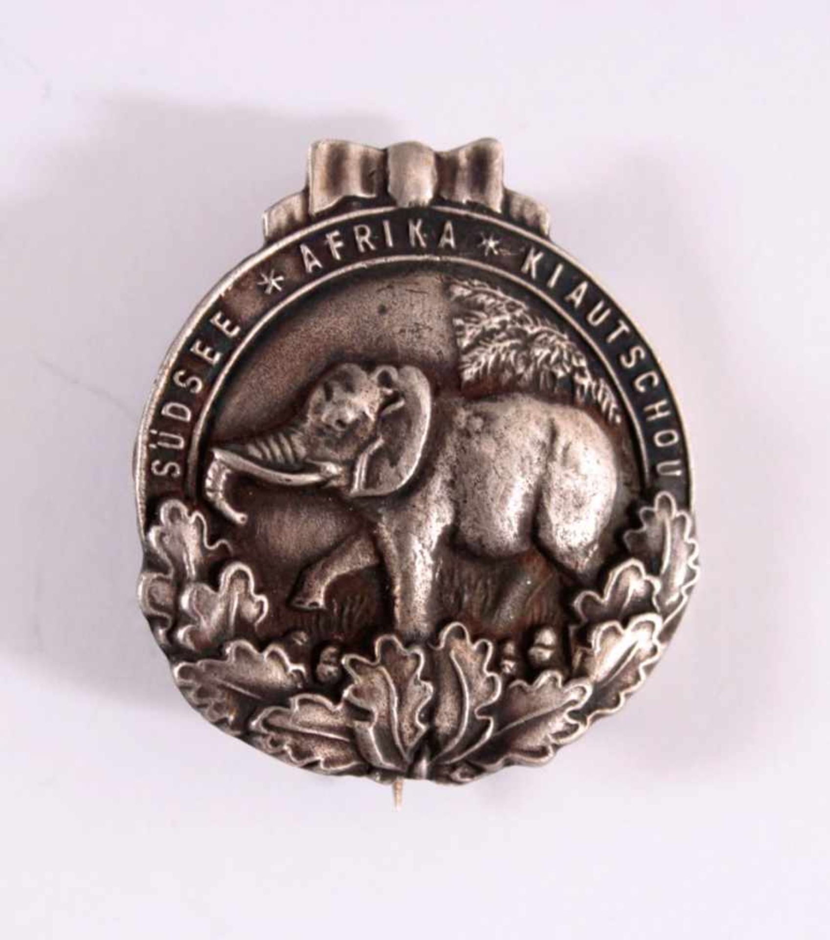 Kolonial Abzeichen, Elefantenorden, Silber830er Silber, Hersteller R & S, ca. 3,7 cm x 3,2 cm