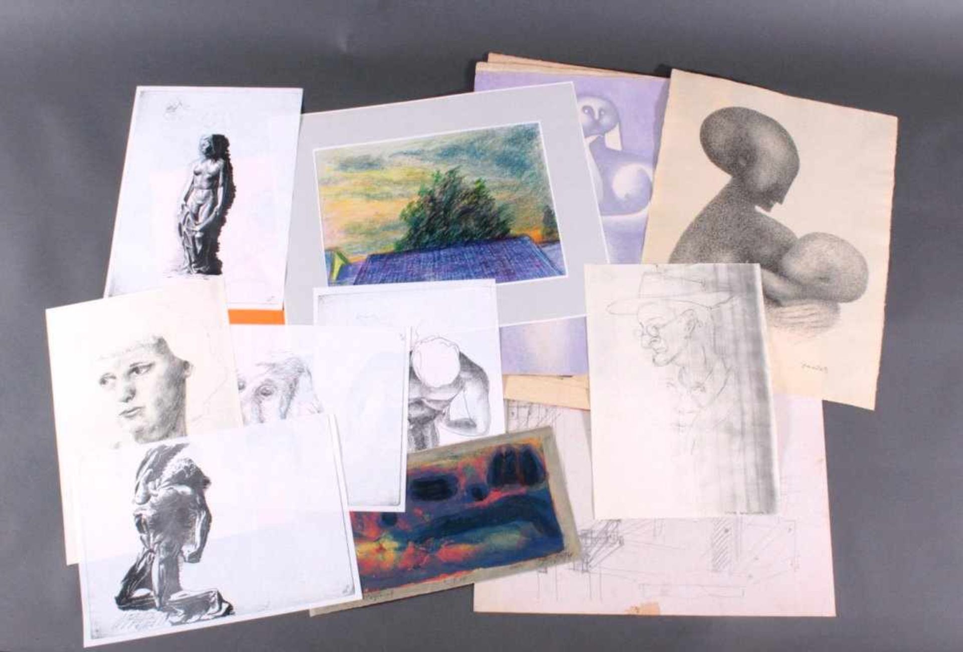 Anton Jezovsek Zvone (1935-2017)Künstler Blätter, 76 Stück, unterschiedliche Arbeiten,verschiedene - Bild 3 aus 3