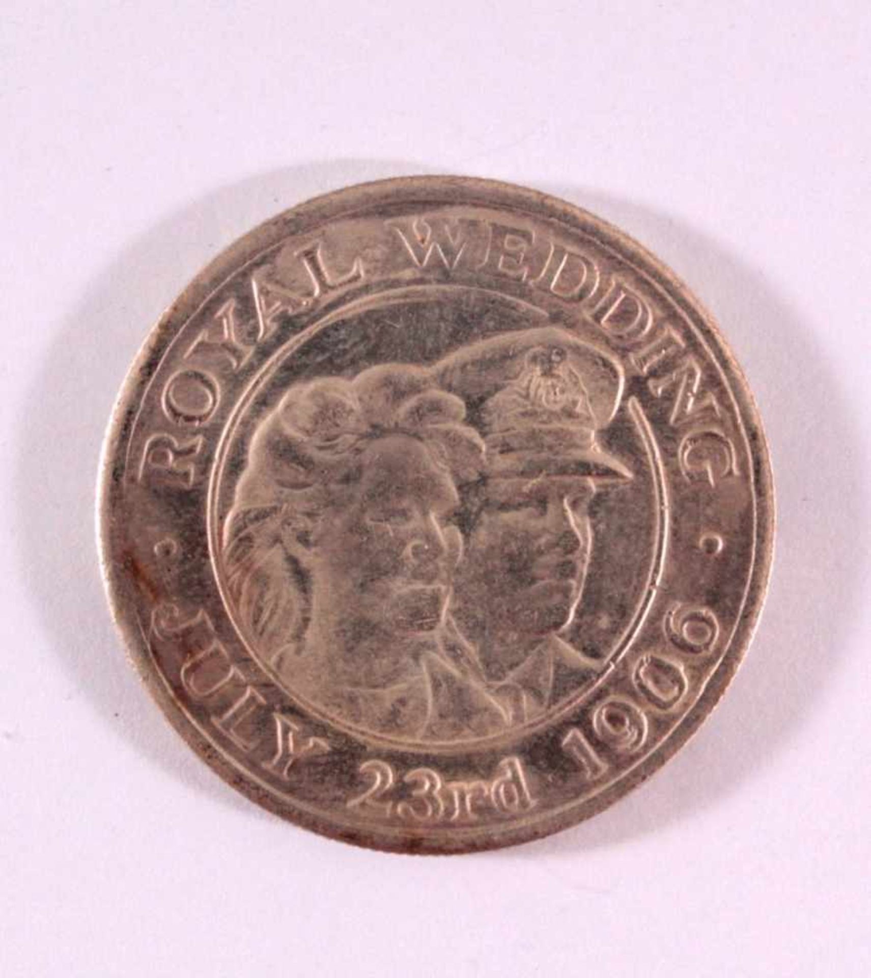 50 Pence 1906, Royal WeddingElizabeth II St. Helena Ascension, July 23rd 1906, vz., D-3,8 cm