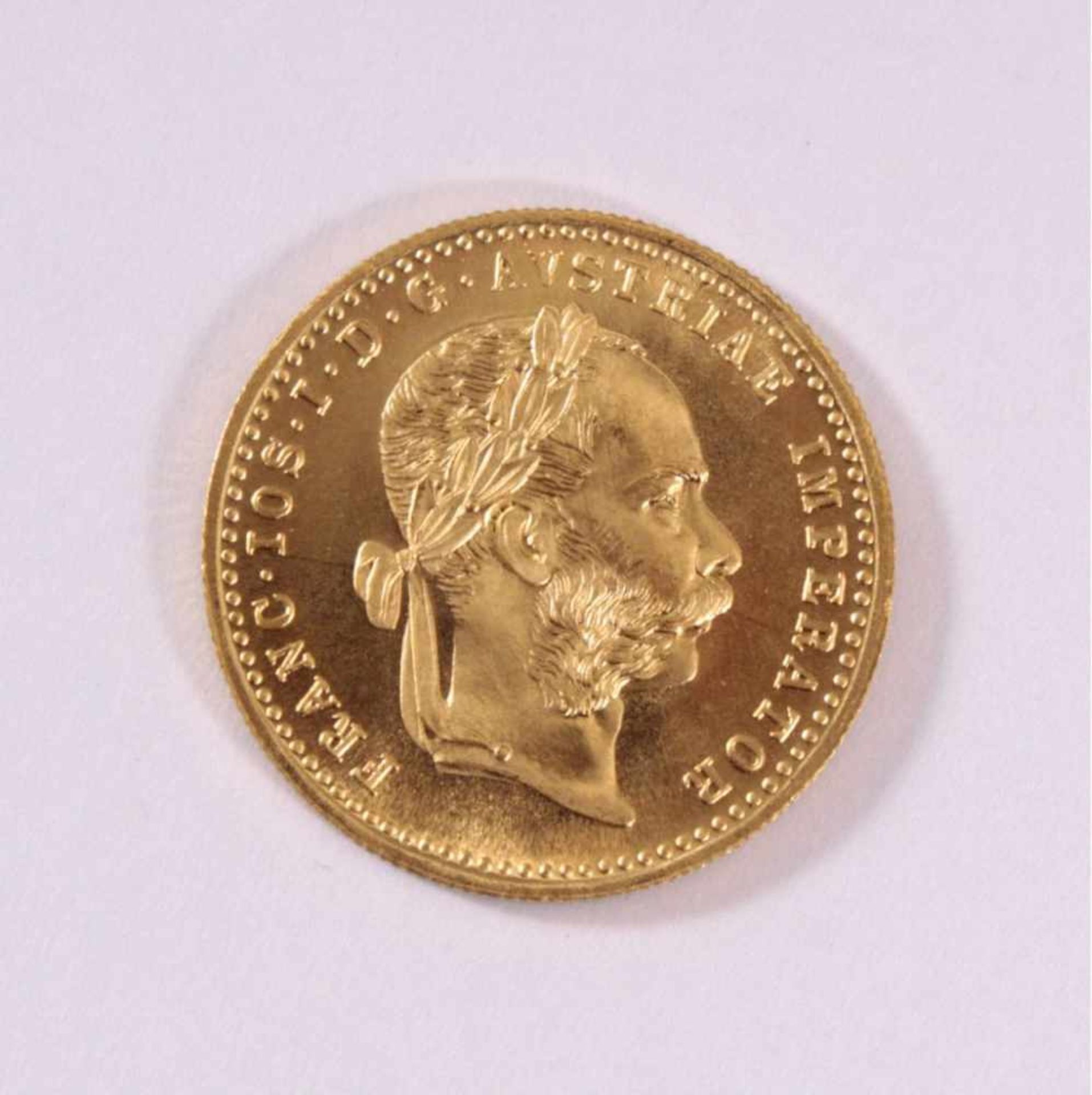 1 Golddukat Kaiser Franz Joseph 1915986er Gold, ca. D-2,0, Gewicht ca. 3,49g