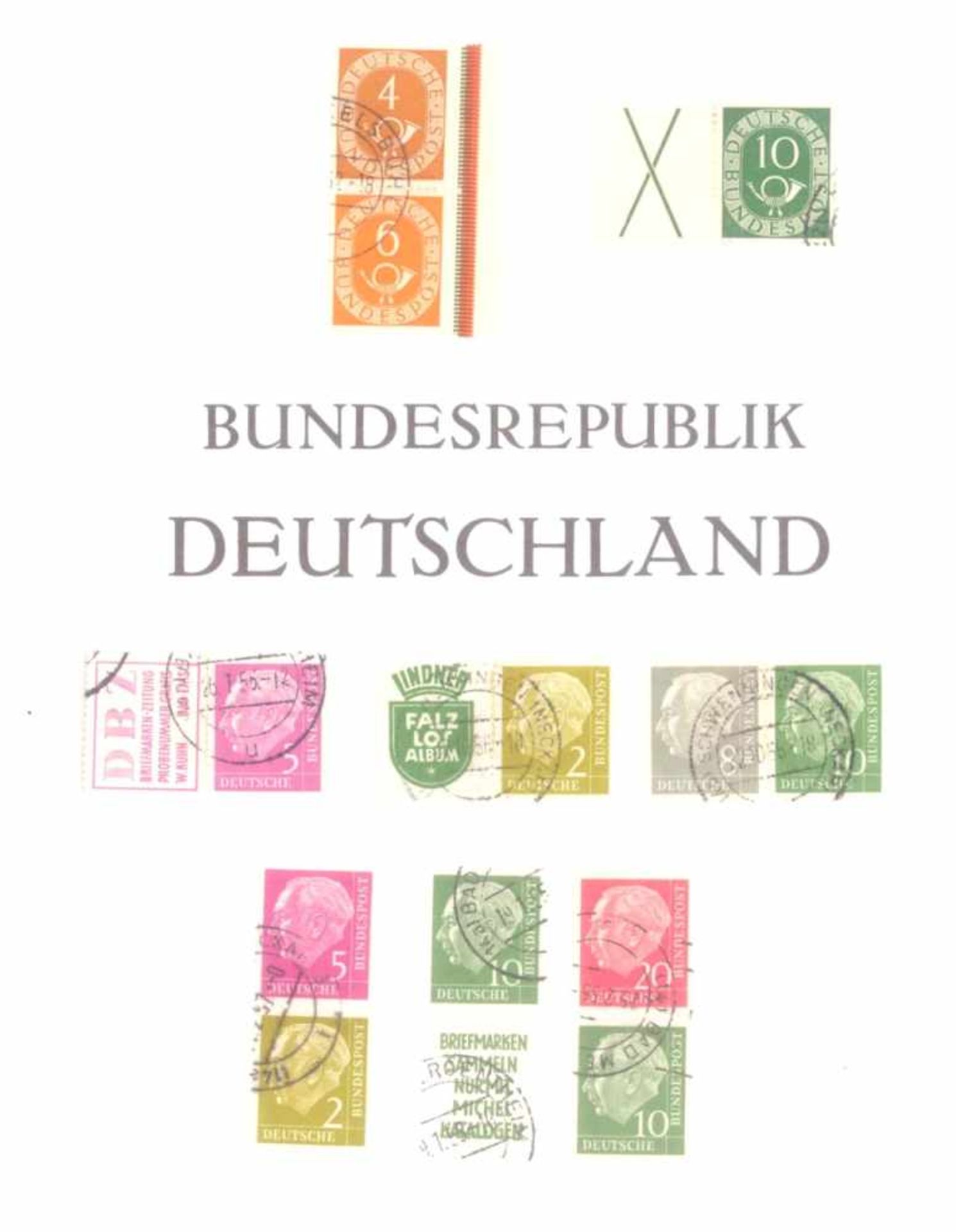 Gestempelte Sammlung Bund 1949-20022 gut gefüllte Vordruckalben mit nur wenigen Lücken.Bestehend aus - Bild 7 aus 9