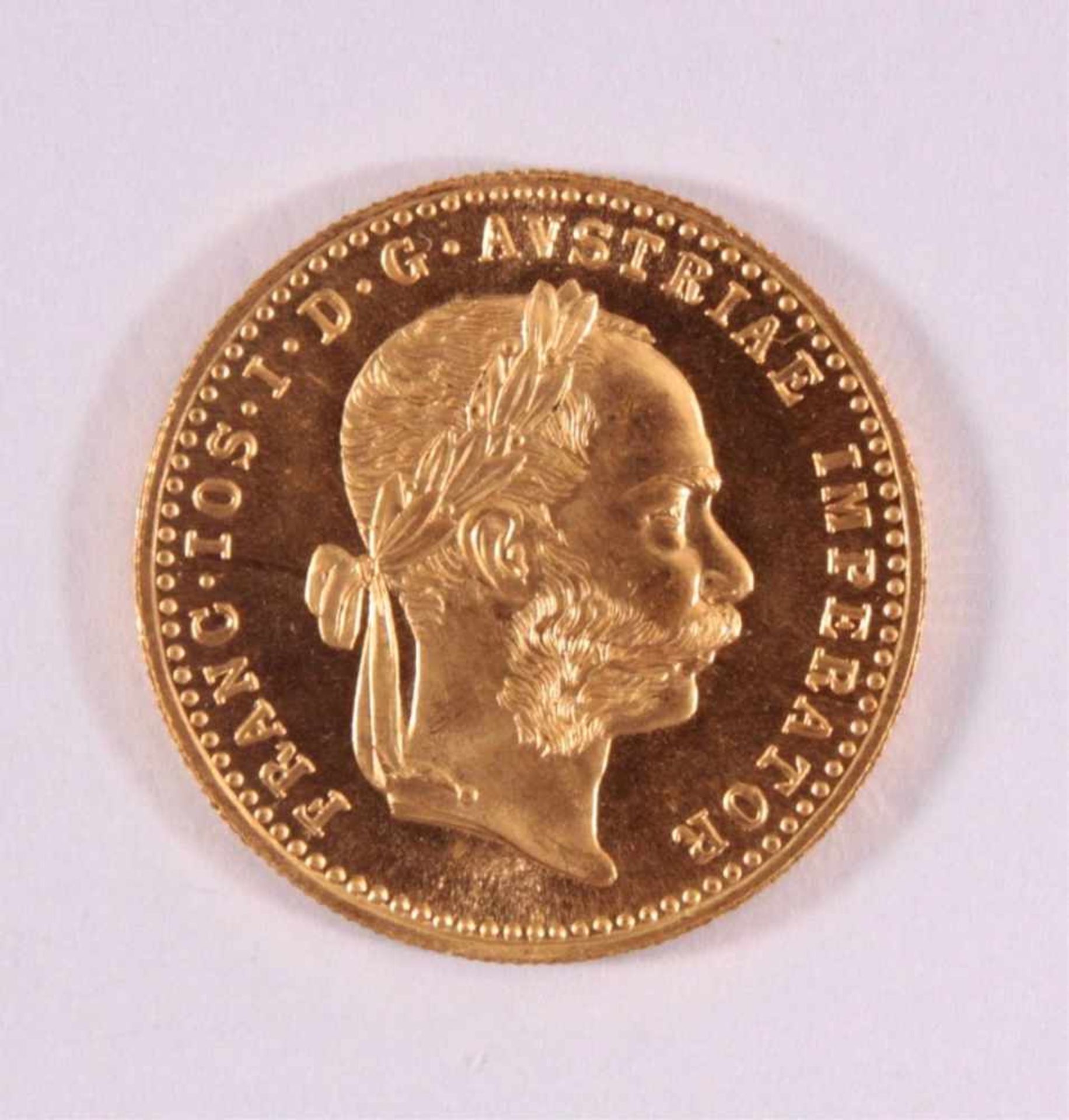 1 Golddukat Kaiser Franz Joseph 1915986er Gold, ca. D-2,0, Gewicht ca. 3,49g