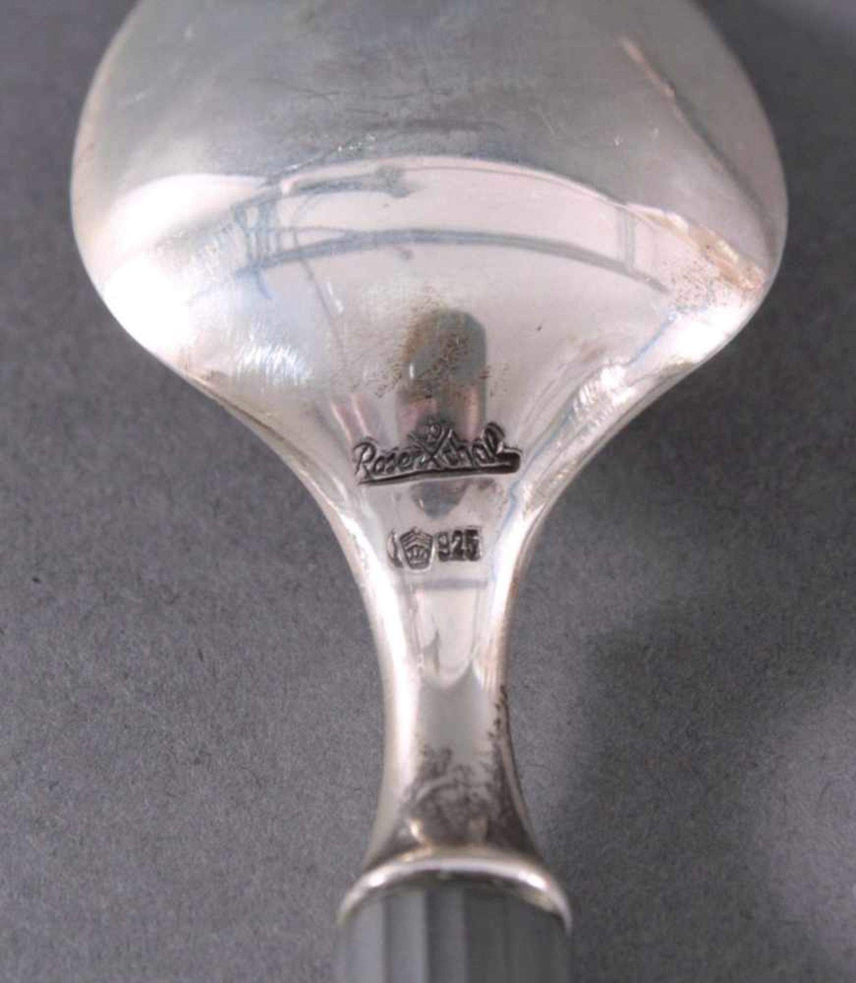 Rosenthal Besteck, Modell Variation/Schwarz, 925er Silber48-teilig, mit schwarzem Porzellangriff, - Bild 4 aus 5