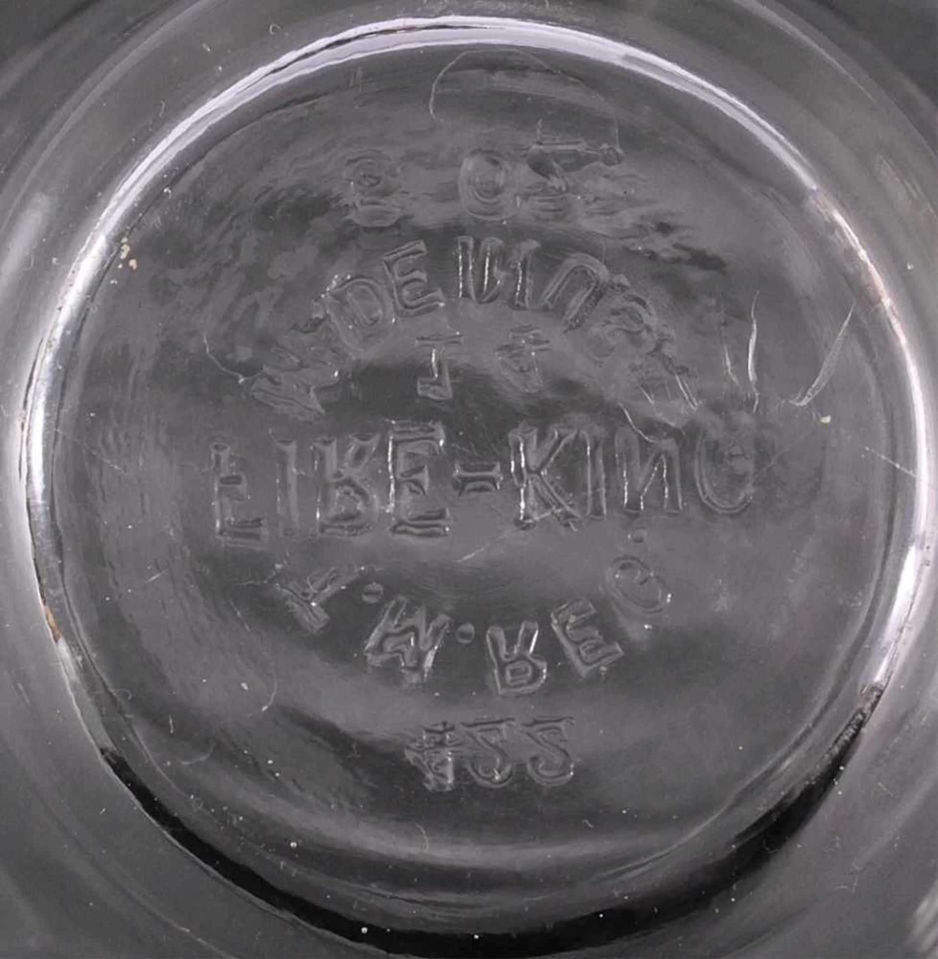 Deckelschale/Gewürzschale, 925 SterlingsilberGlas gemarkt, Fire King, Made in USA. Deckel, Löffel - Image 3 of 4
