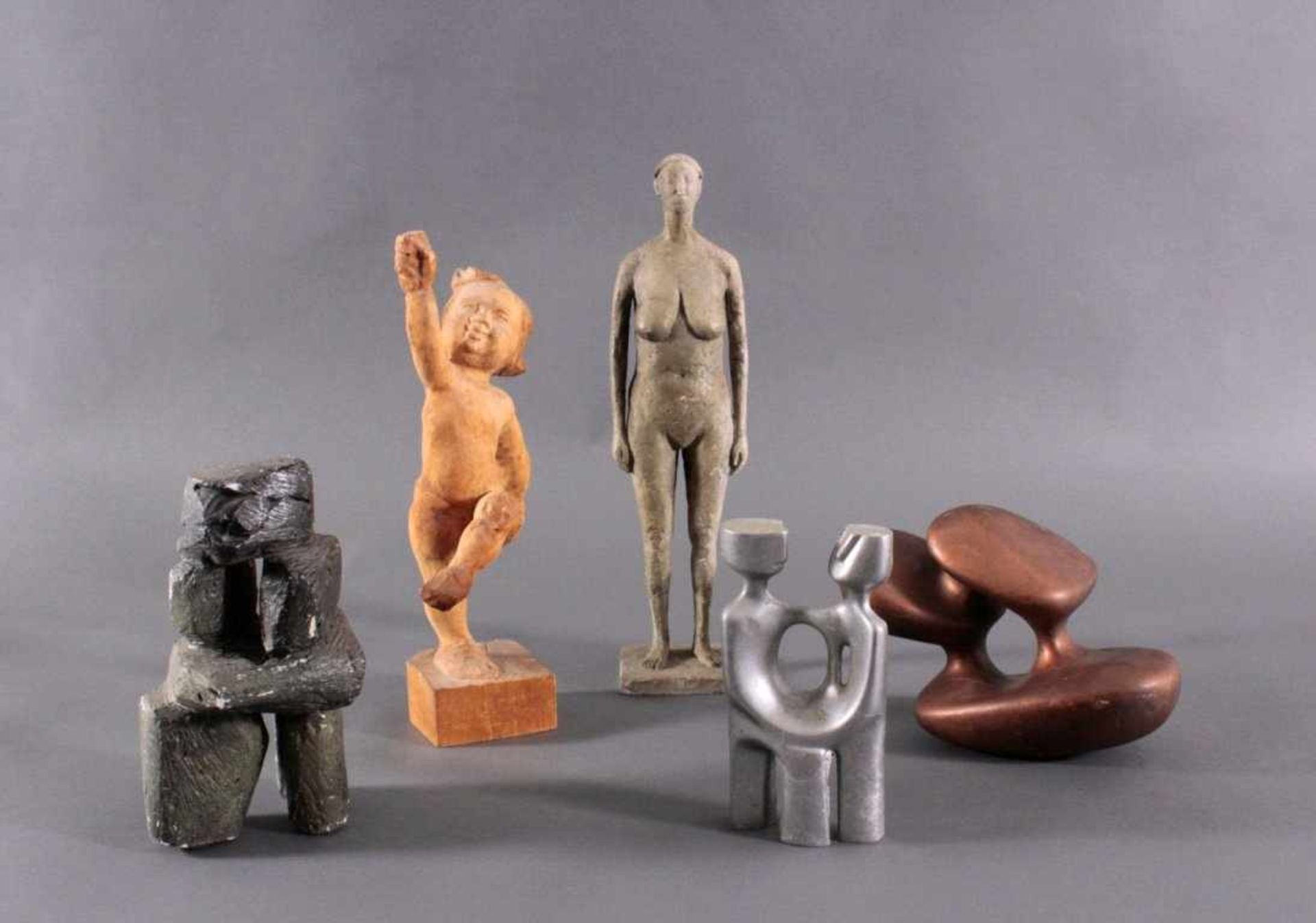 Anton Jezovsek Zvone (1935-2017)Fünf Skulpturen, Modellen aus Metall, Holz, Gips.