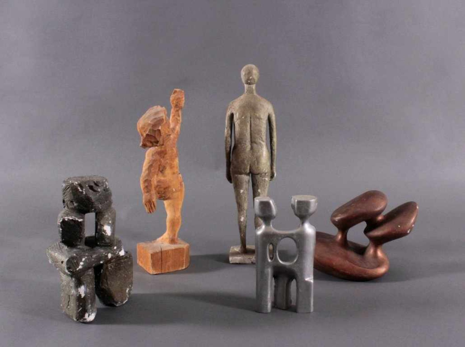 Anton Jezovsek Zvone (1935-2017)Fünf Skulpturen, Modellen aus Metall, Holz, Gips. - Bild 3 aus 4