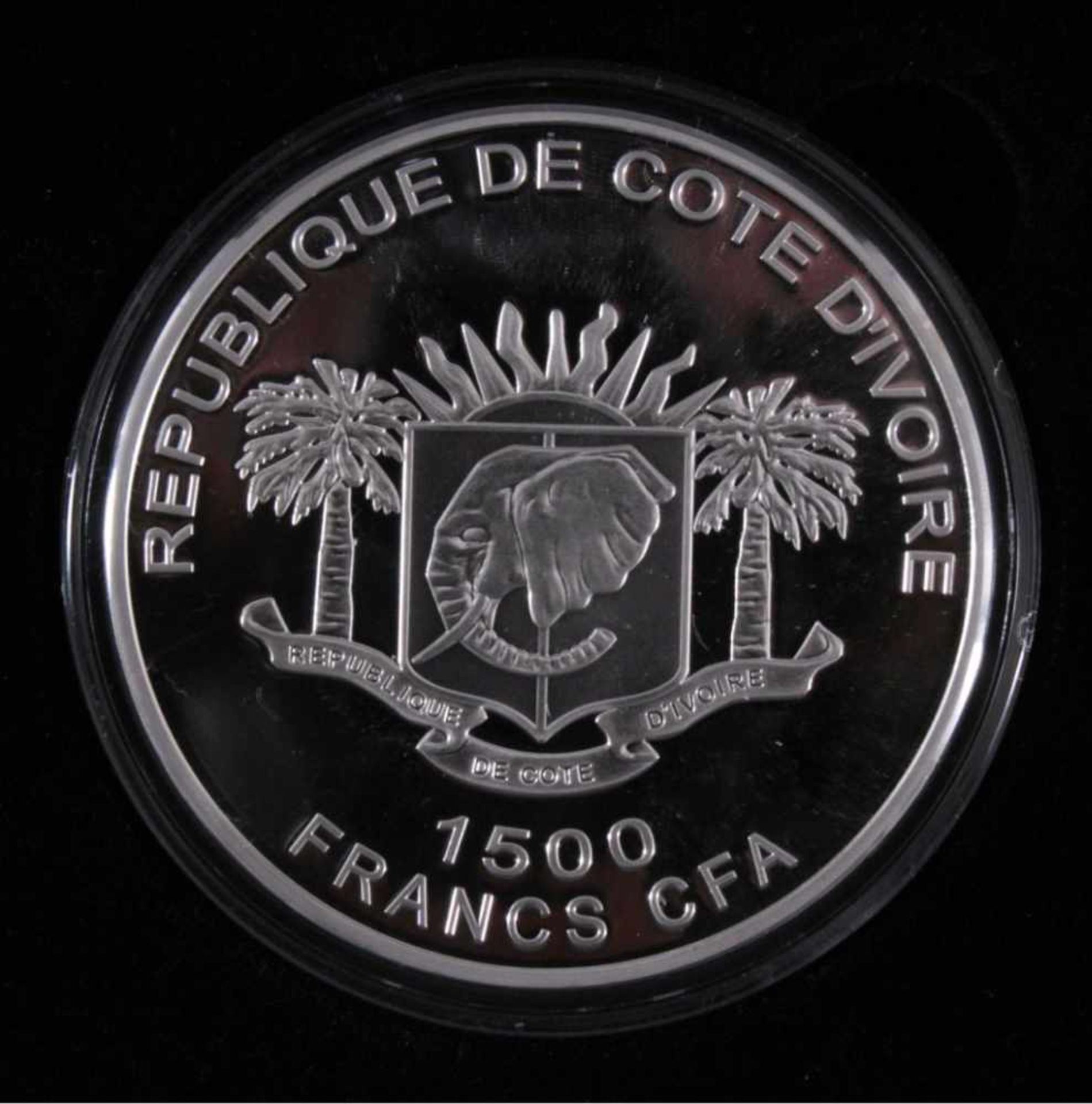 Elfenbeinküste, 1500 France 2010, die sieben WeltwunderRepublique de Cote D IVoire, 999/000 - Bild 2 aus 3